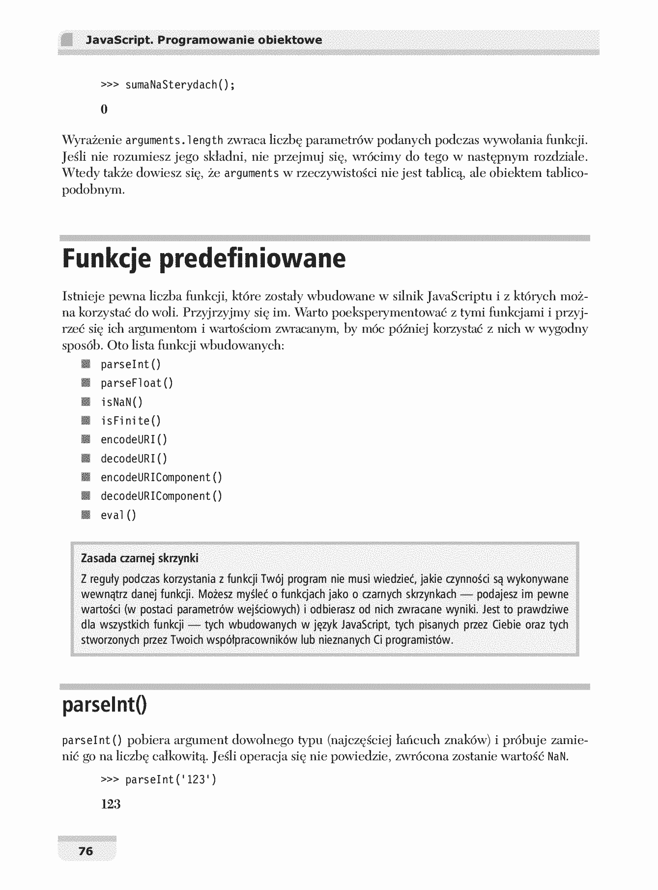 Fragment „JavaScript. Programowanie obiektowe” — strona 12 z 30