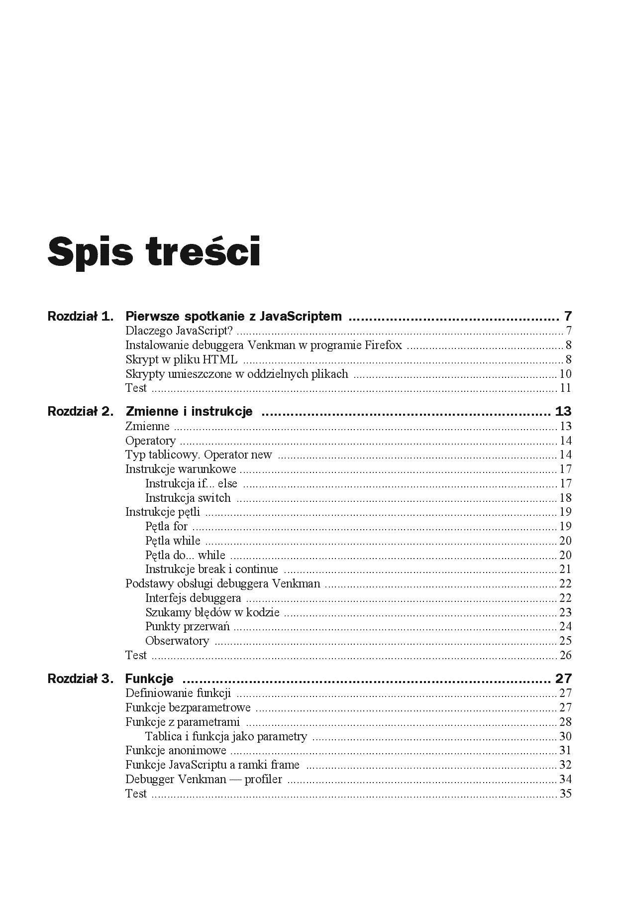 Fragment „JavaScript. Pierwsze starcie” — strona 2 z 20