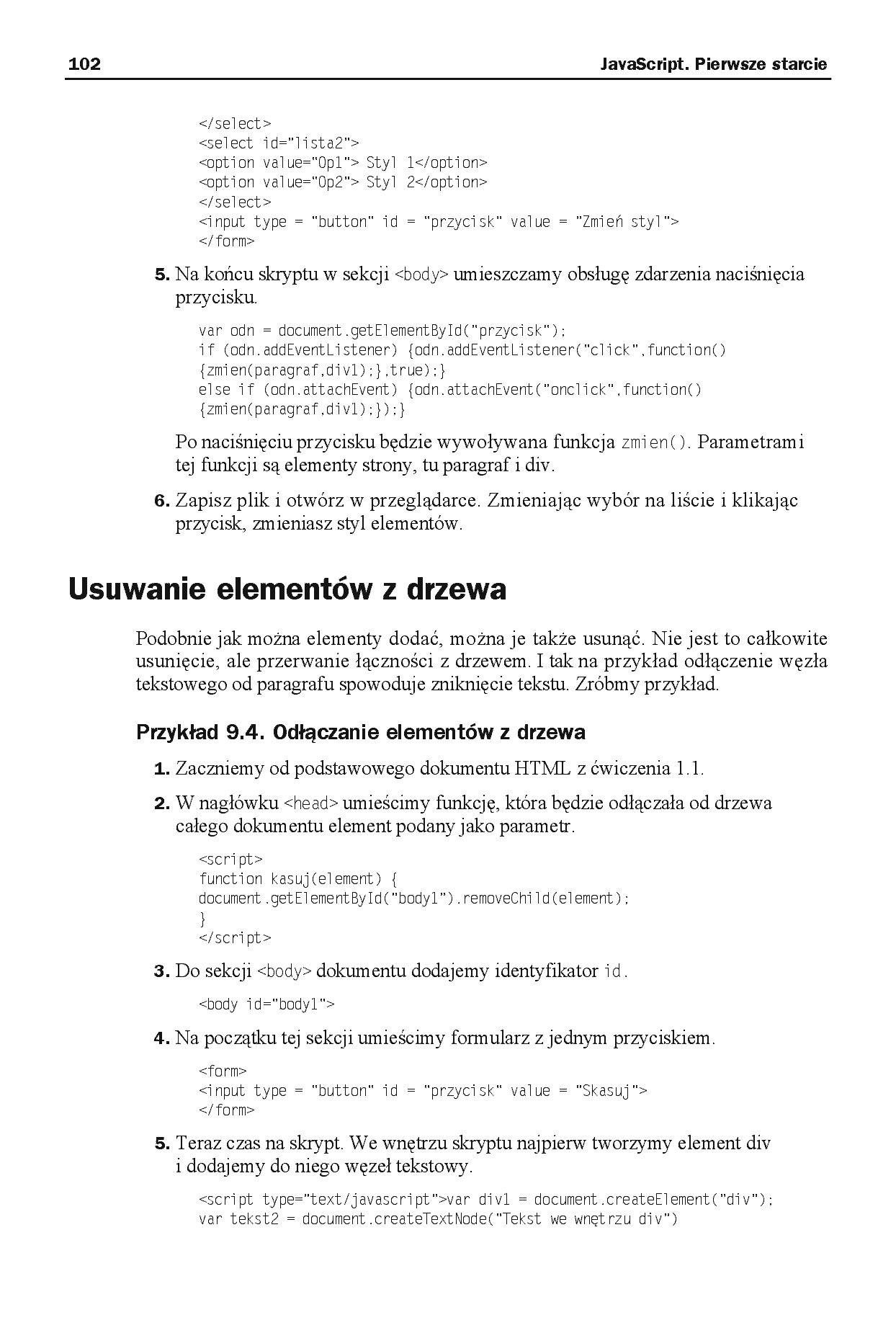 Fragment „JavaScript. Pierwsze starcie” — strona 10 z 20