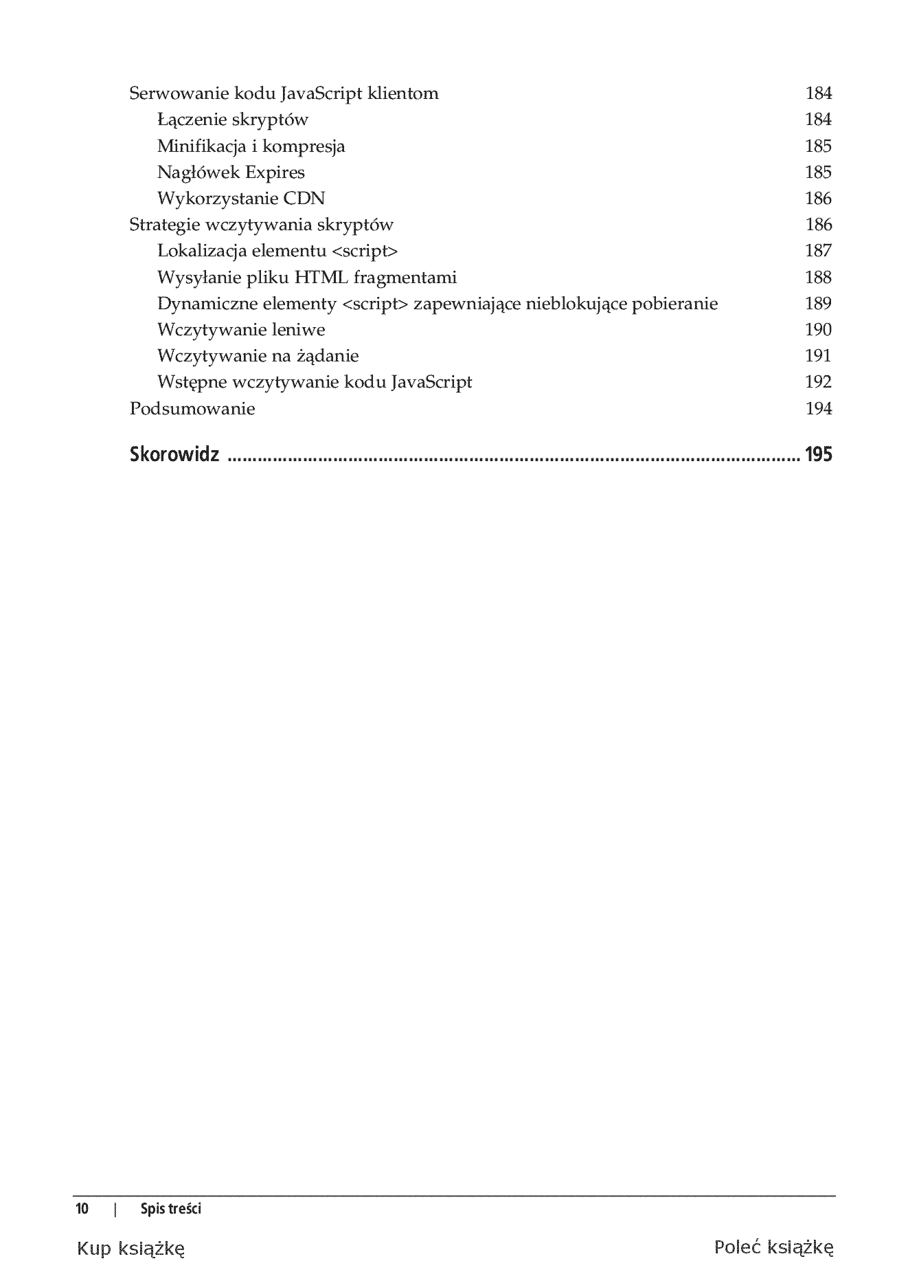 Fragment „JavaScript. Wzorce” — strona 8 z 30