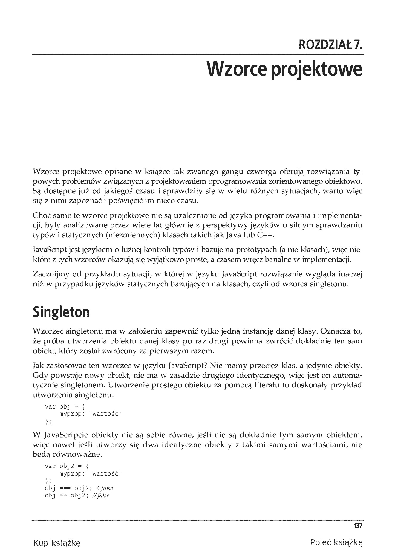 Fragment „JavaScript. Wzorce” — strona 9 z 30