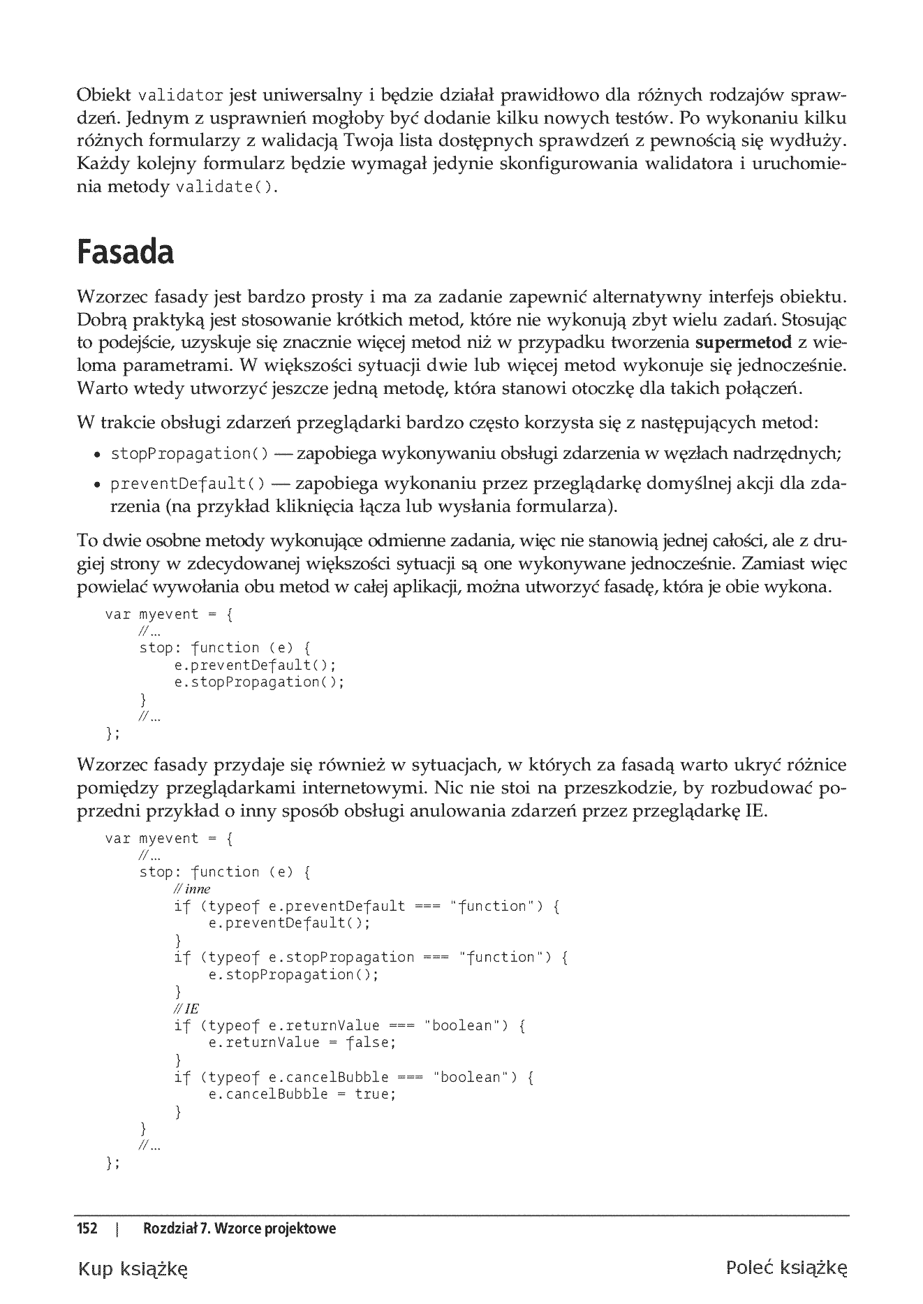 Fragment „JavaScript. Wzorce” — strona 24 z 30