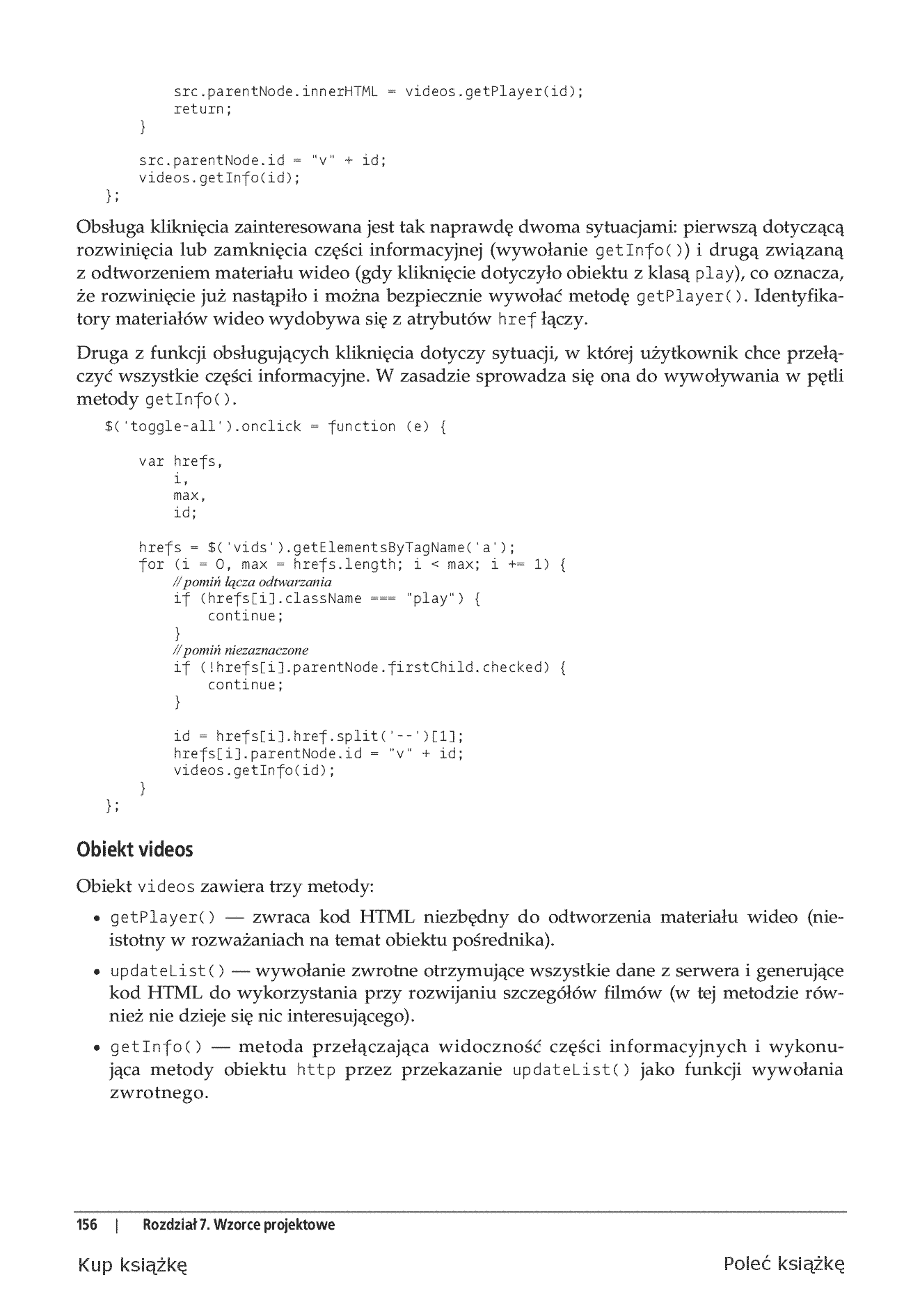 Fragment „JavaScript. Wzorce” — strona 28 z 30