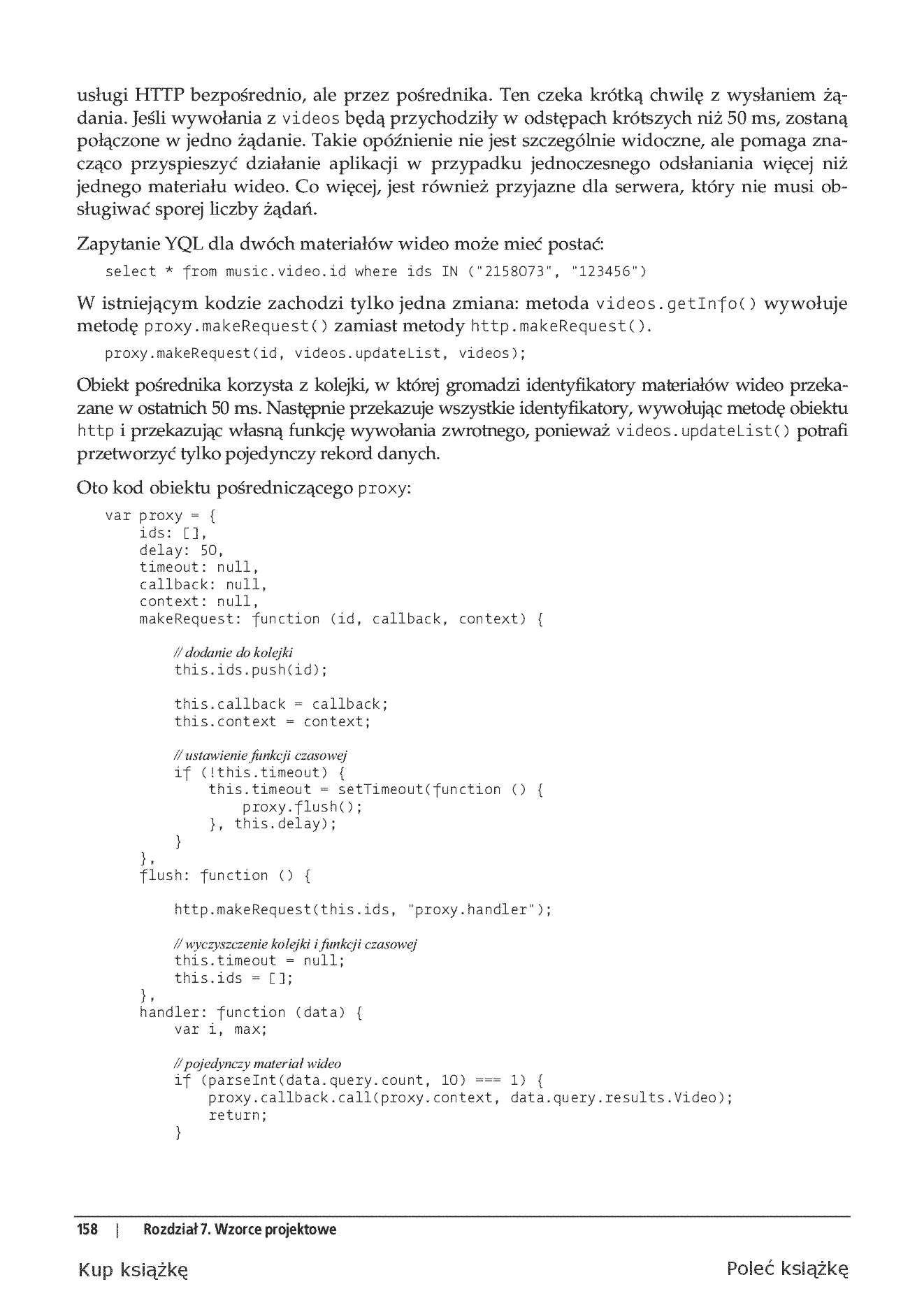 Fragment „JavaScript. Wzorce” — strona 30 z 30