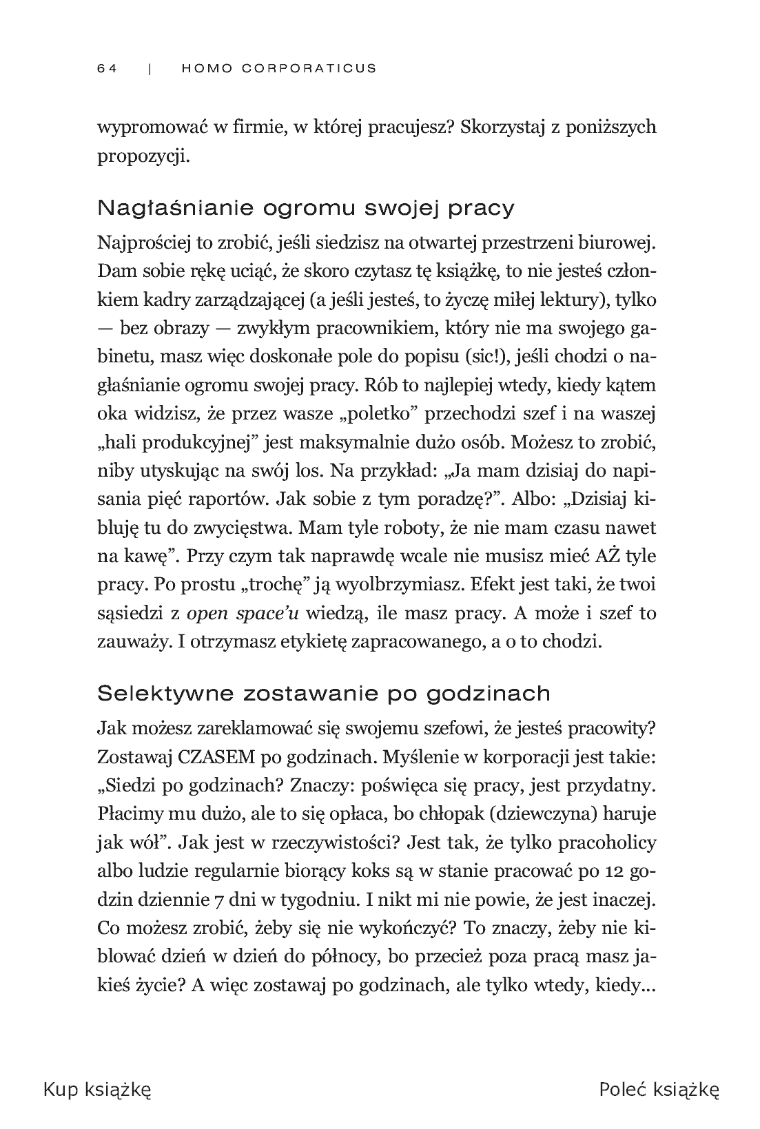 Fragment „Homo corporaticus, czyli przewodnik przetrwania w korporacji” — strona 8 z 13