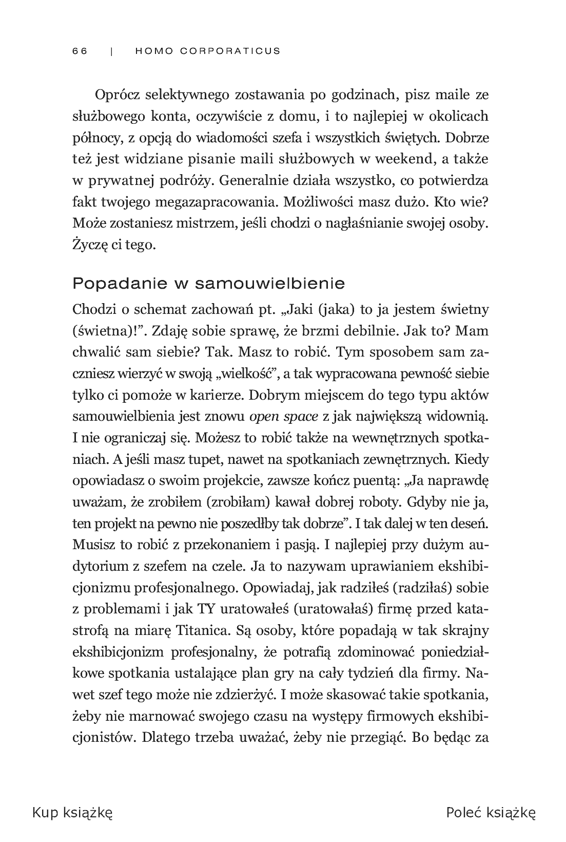 Fragment „Homo corporaticus, czyli przewodnik przetrwania w korporacji” — strona 10 z 13