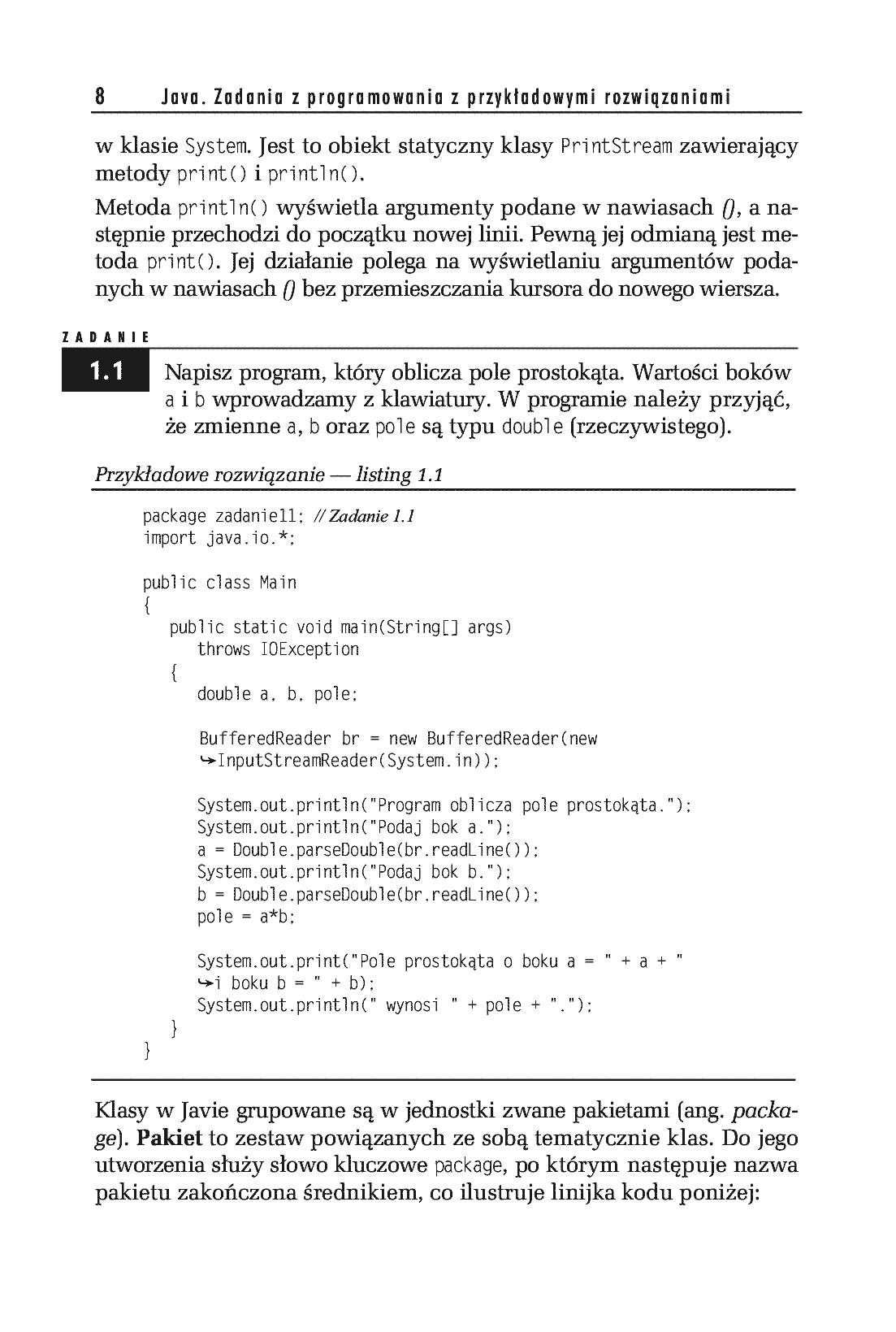 Fragment „Java. Zadania z programowania z przykładowymi rozwiązaniami” — strona 5 z 15