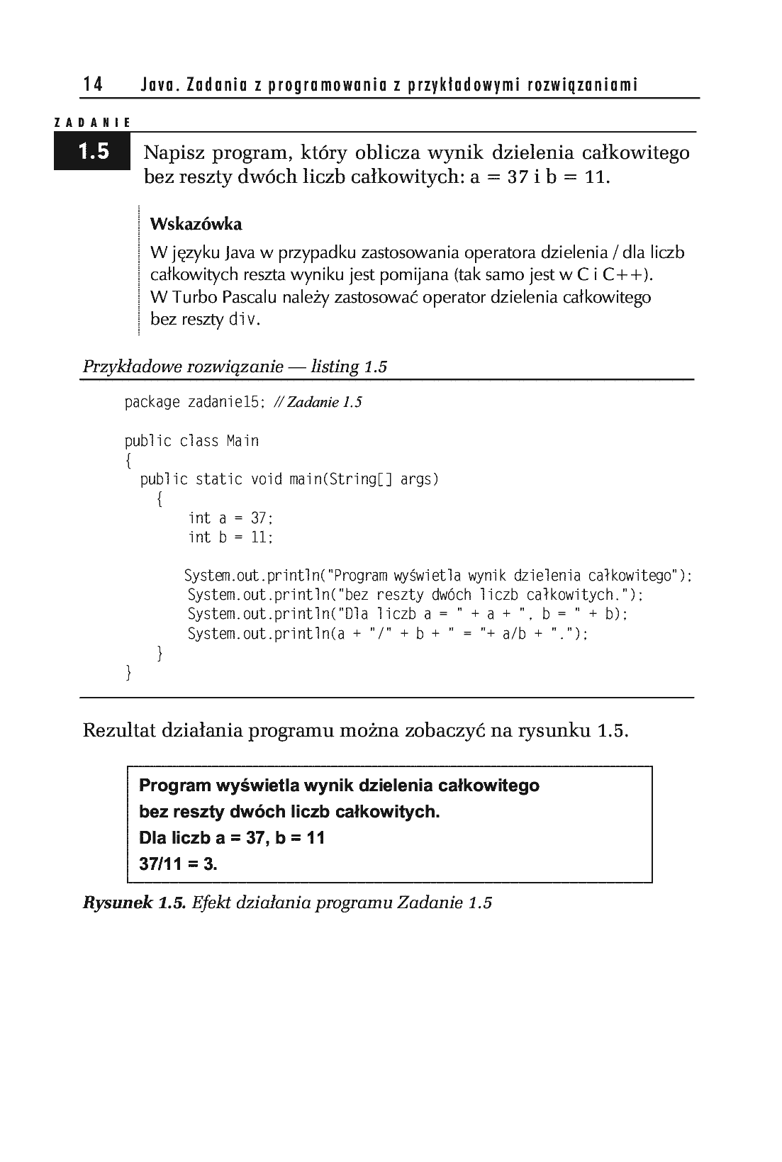 Fragment „Java. Zadania z programowania z przykładowymi rozwiązaniami” — strona 11 z 15