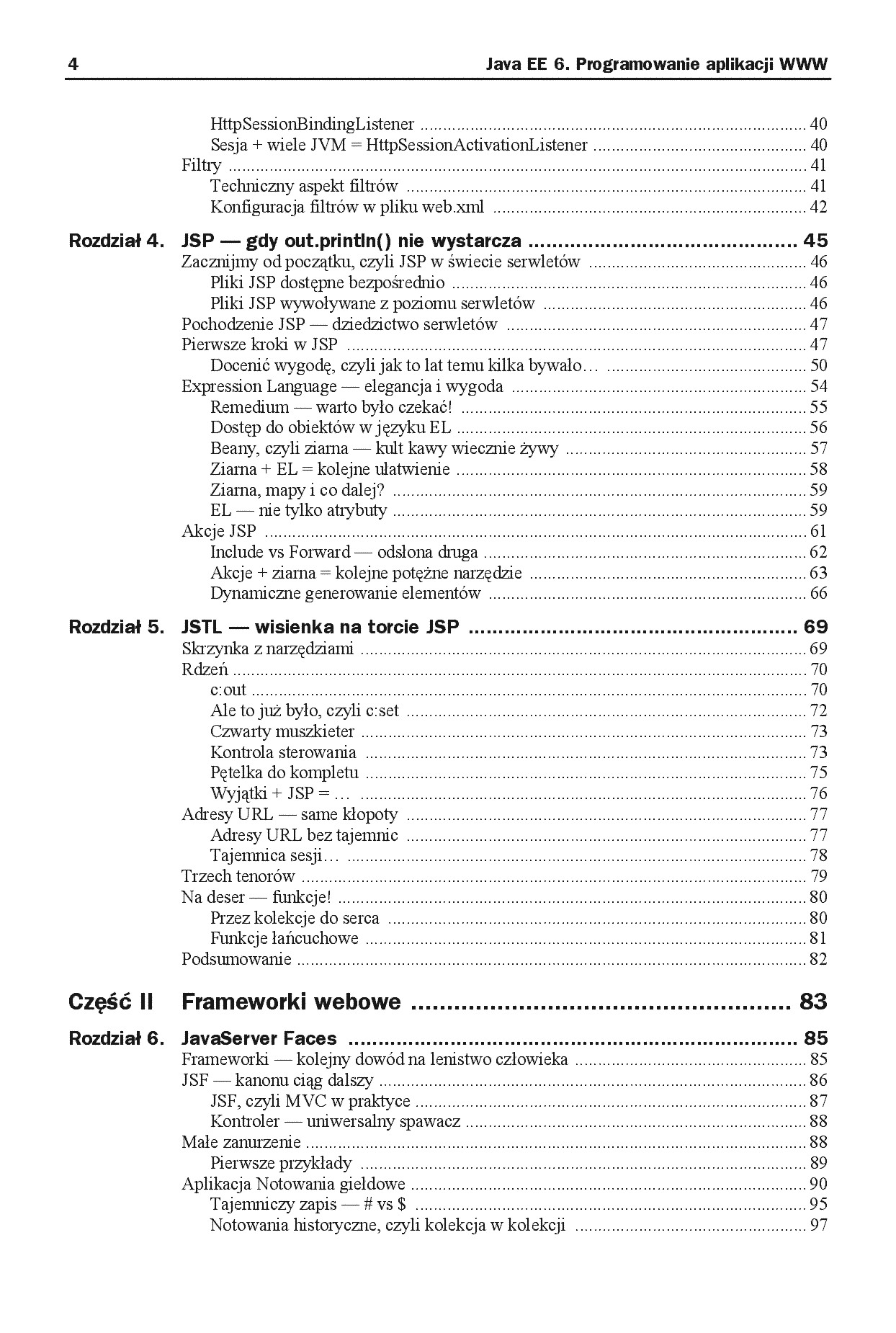 Fragment „Java EE 6. Programowanie aplikacji WWW” — strona 4 z 26