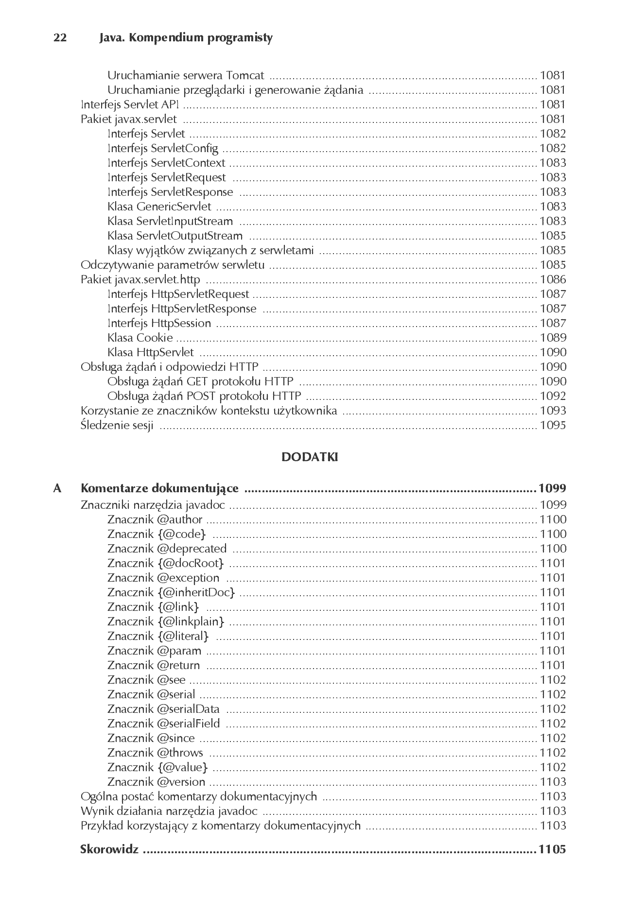 Fragment „Java. Kompendium programisty. Wydanie IX” — strona 22 z 30