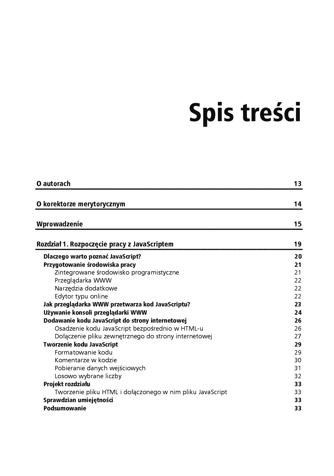 Fragment „JavaScript od pierwszej linii kodu. Błyskawiczna nauka pisania gier, stron WWW i aplikacji internetowych” — strona 3 z 30