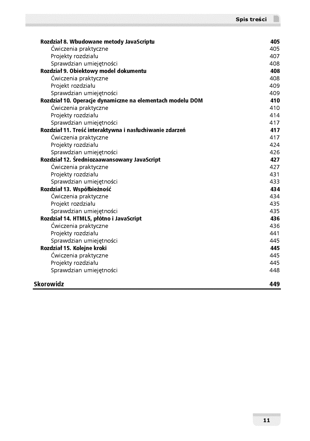 Fragment „JavaScript od pierwszej linii kodu. Błyskawiczna nauka pisania gier, stron WWW i aplikacji internetowych” — strona 11 z 30