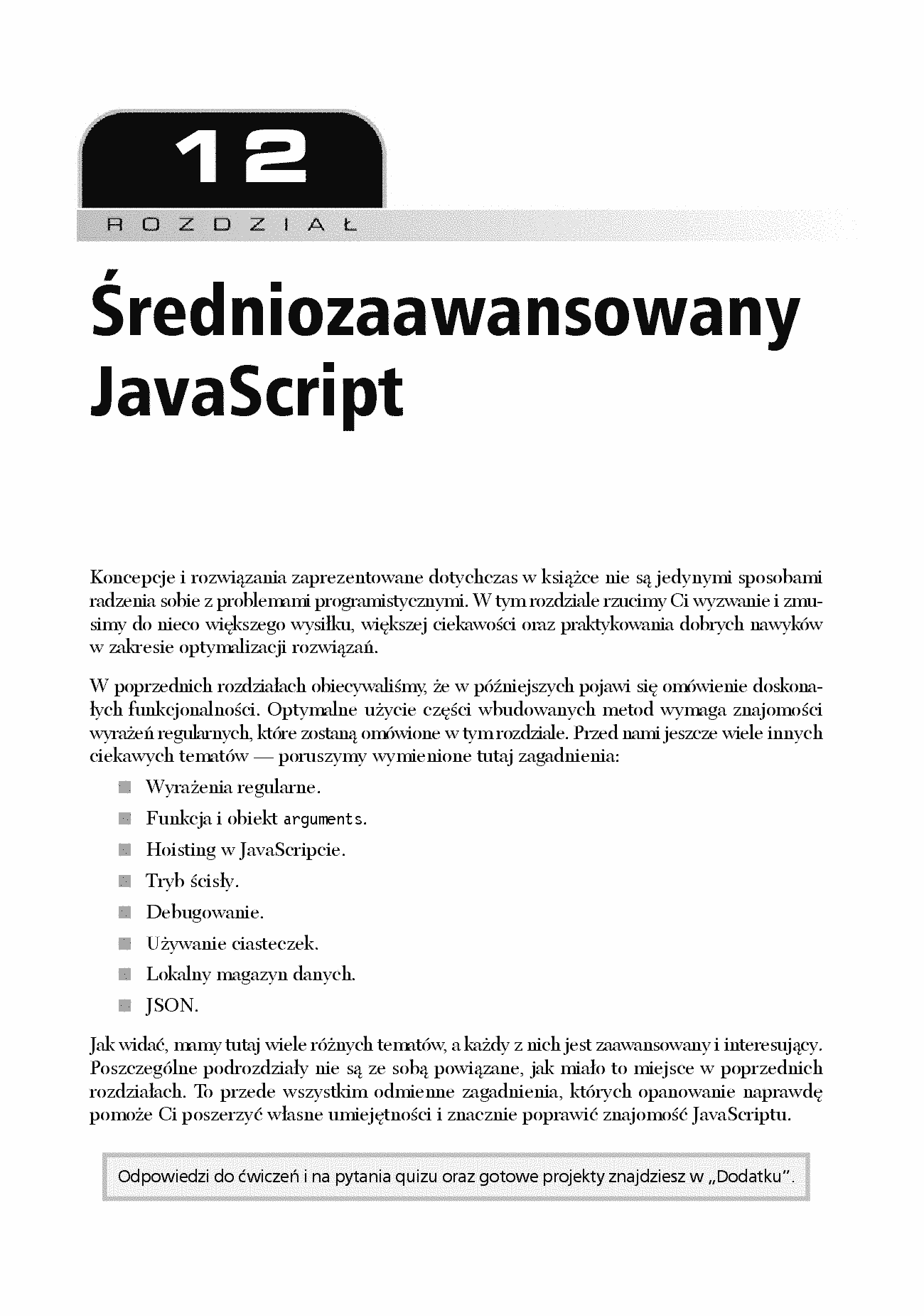 Fragment „JavaScript od pierwszej linii kodu. Błyskawiczna nauka pisania gier, stron WWW i aplikacji internetowych” — strona 12 z 30