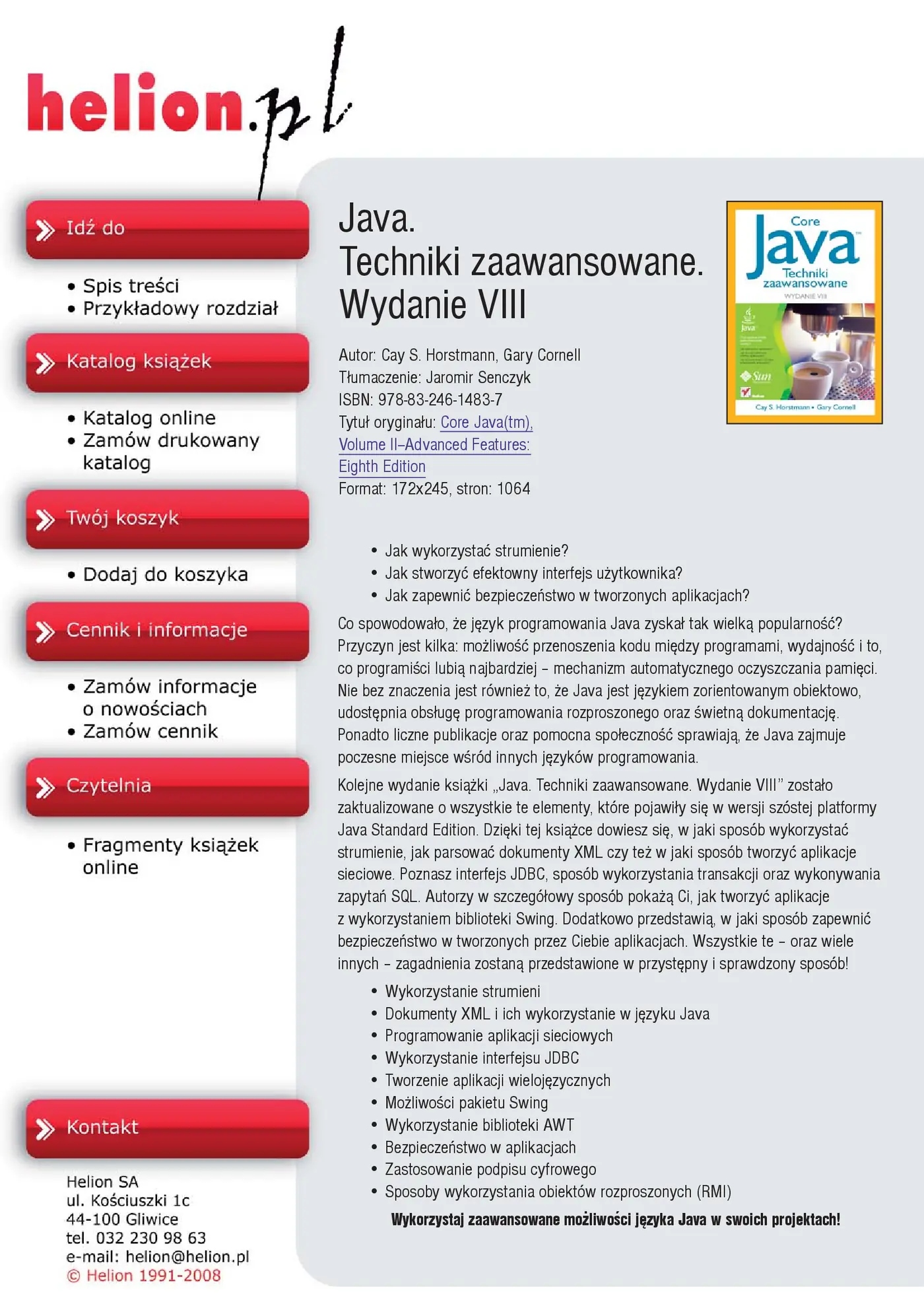 Fragment „Java. Techniki zaawansowane. Wydanie VIII” — strona 1 z 30
