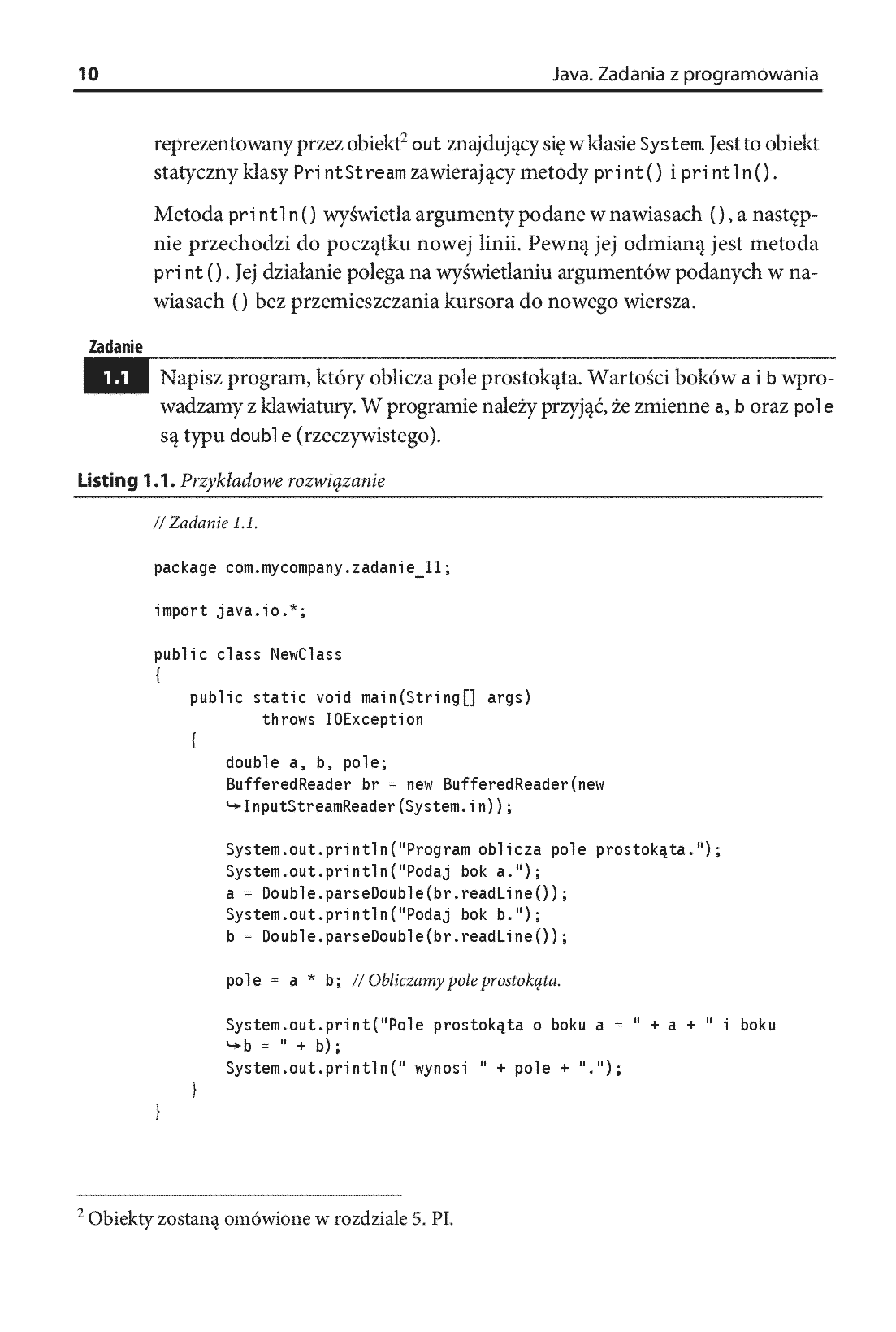 Fragment „Java. Zadania z programowania. Przykładowe imperatywne rozwiązania” — strona 6 z 20