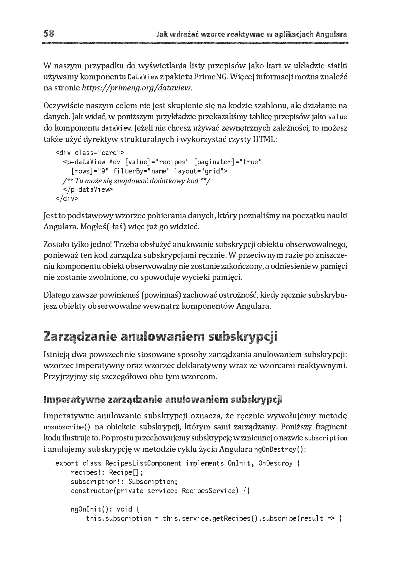 Fragment „Jak wdrażać wzorce reaktywne w aplikacjach Angulara. Przewodnik po RxJS 7” — strona 14 z 30