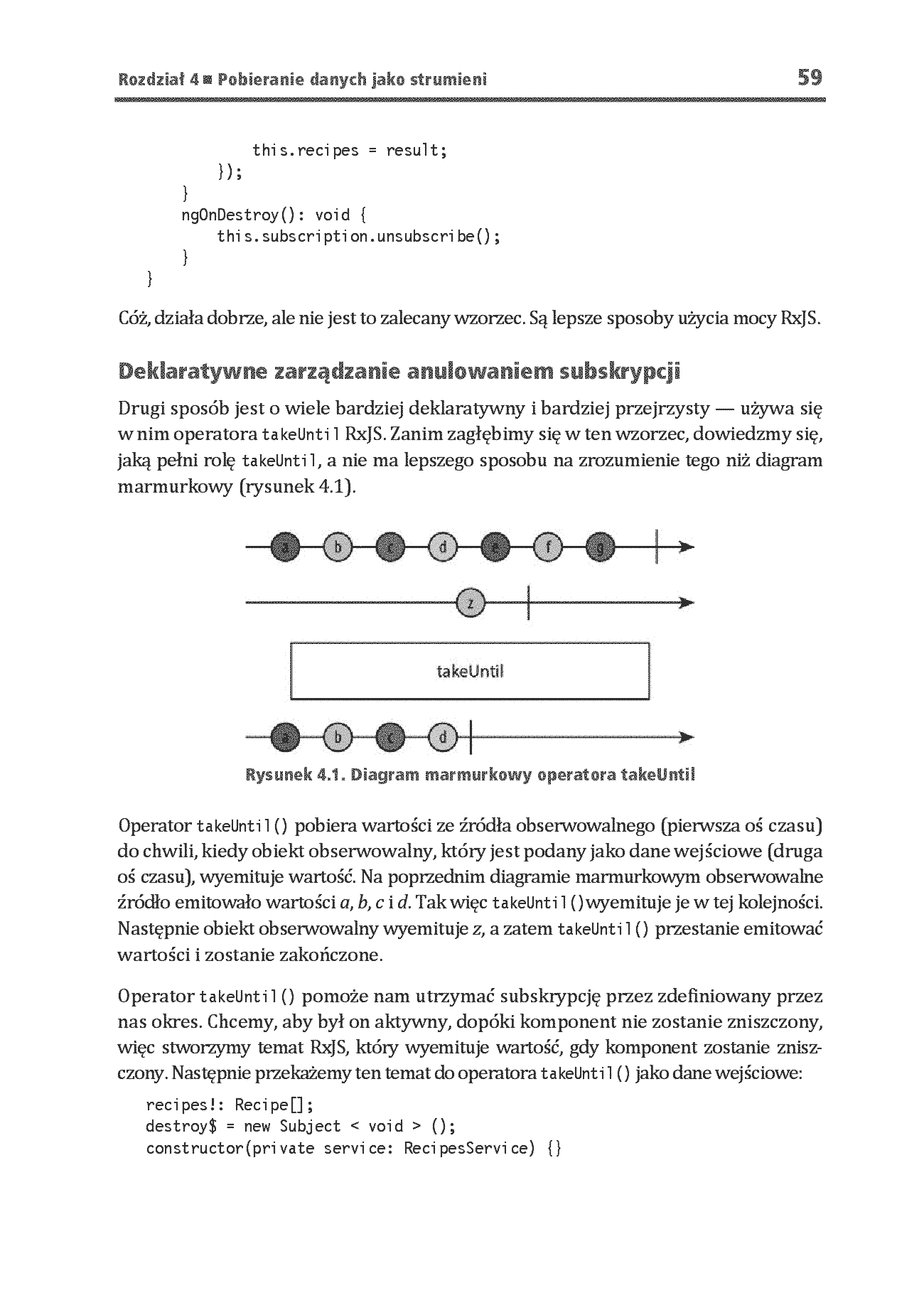 Fragment „Jak wdrażać wzorce reaktywne w aplikacjach Angulara. Przewodnik po RxJS 7” — strona 15 z 30