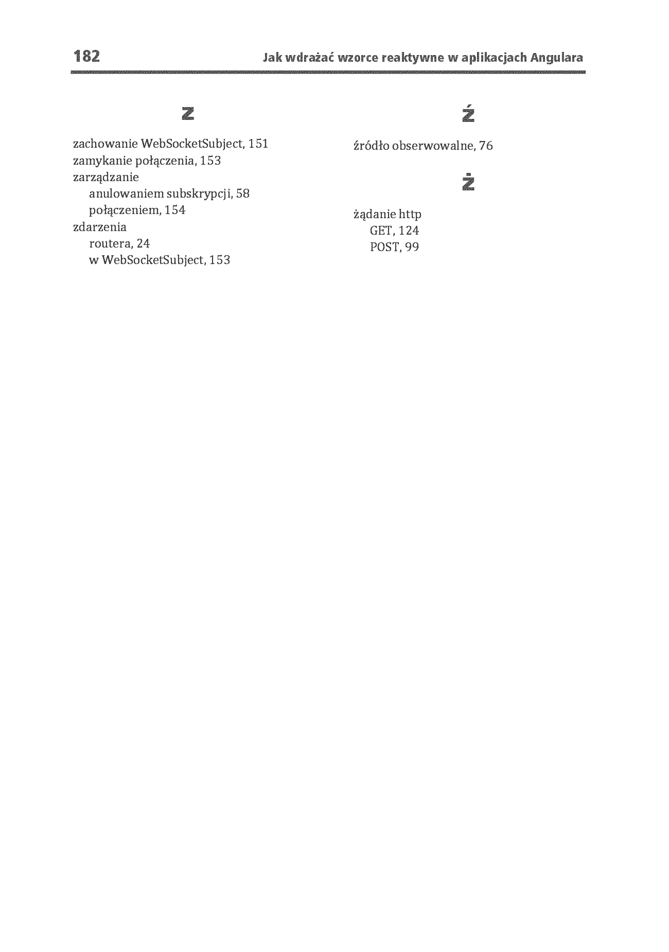 Fragment „Jak wdrażać wzorce reaktywne w aplikacjach Angulara. Przewodnik po RxJS 7” — strona 28 z 30