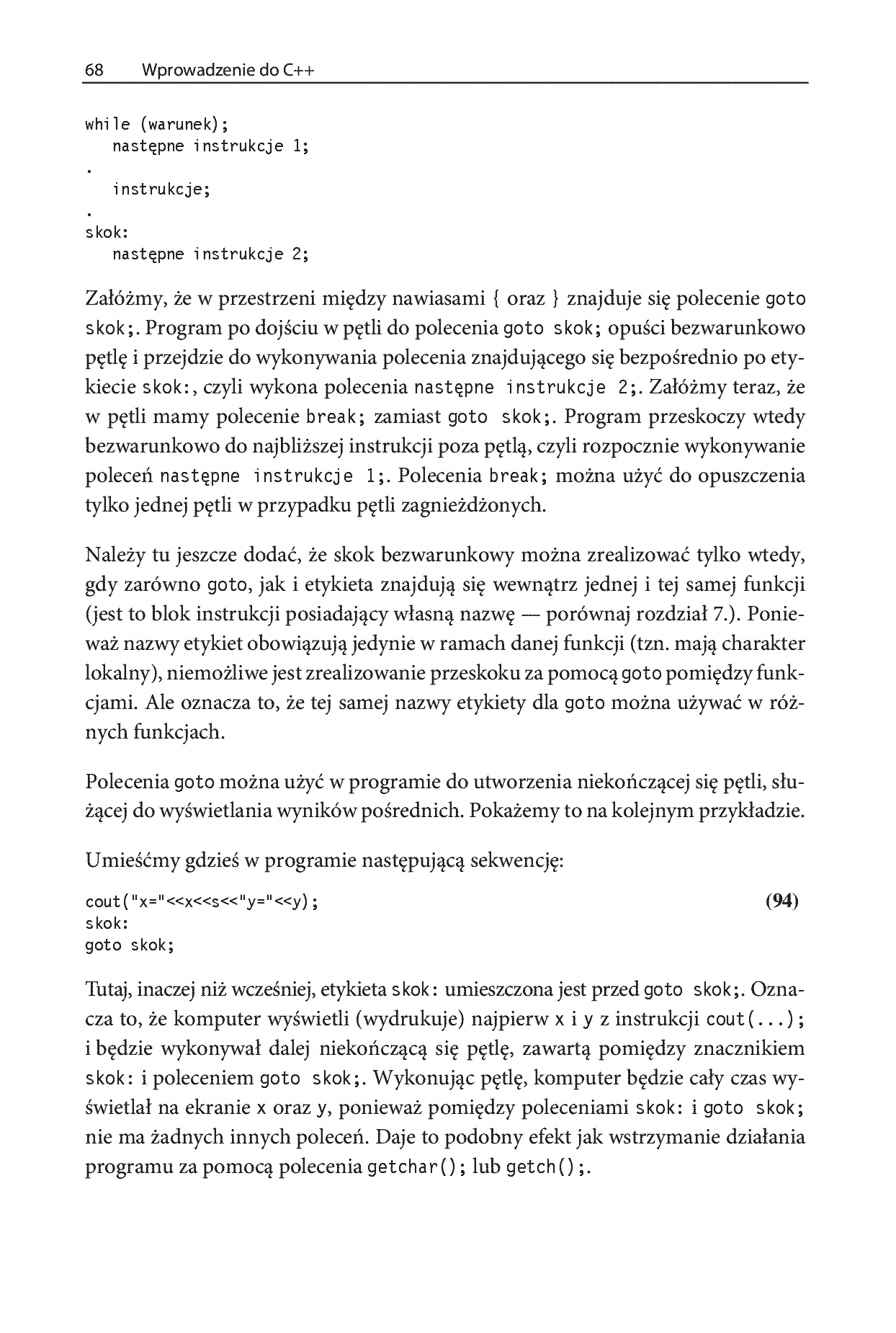 Fragment „Wprowadzenie do C++” — strona 16 z 20