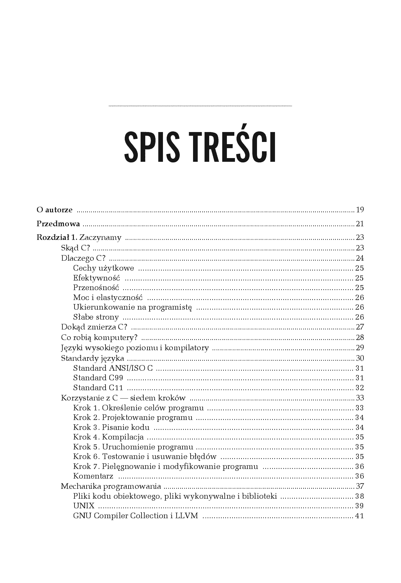 Fragment „Język C. Szkoła programowania. Wydanie VI” — strona 3 z 30