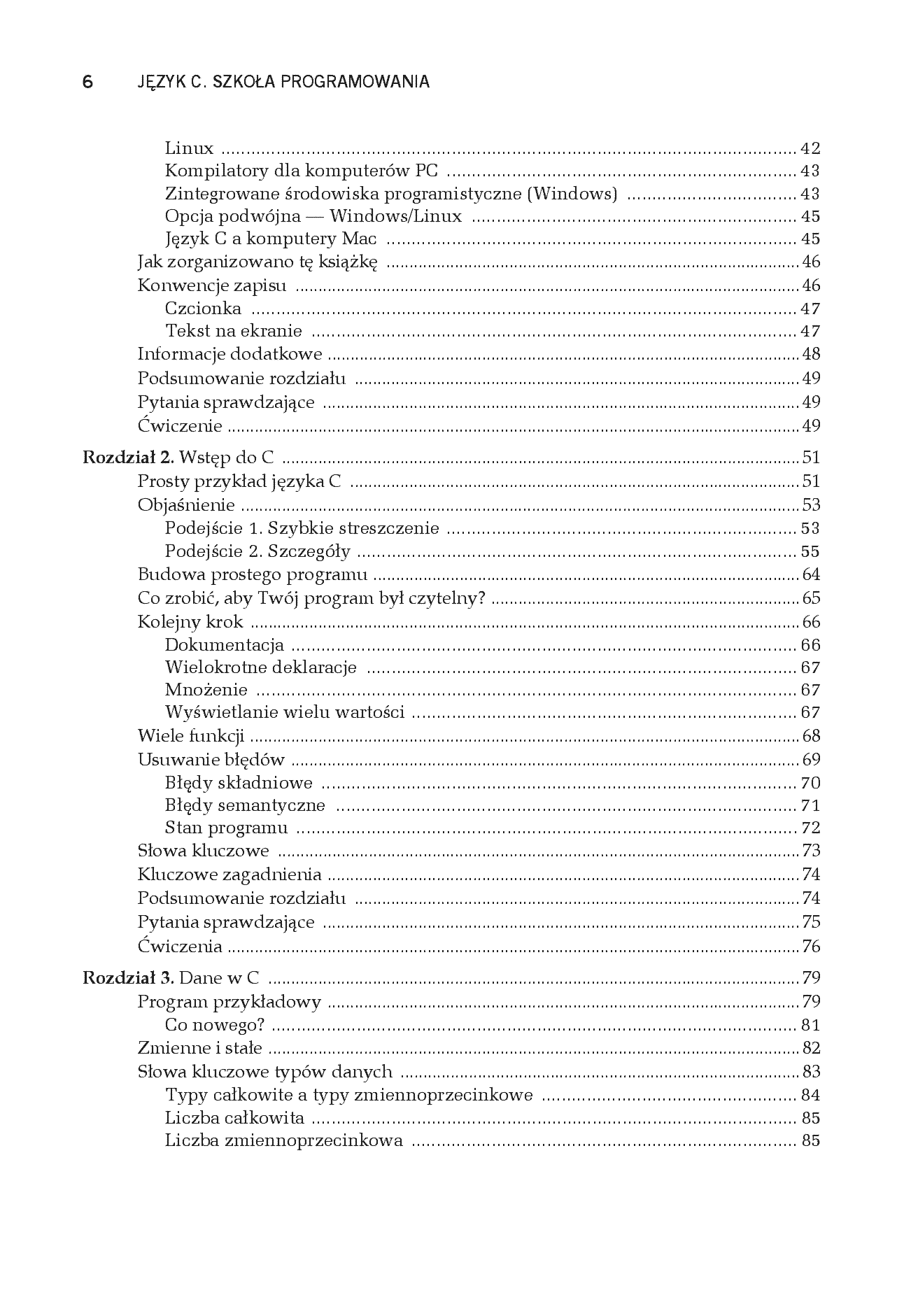 Fragment „Język C. Szkoła programowania. Wydanie VI” — strona 4 z 30
