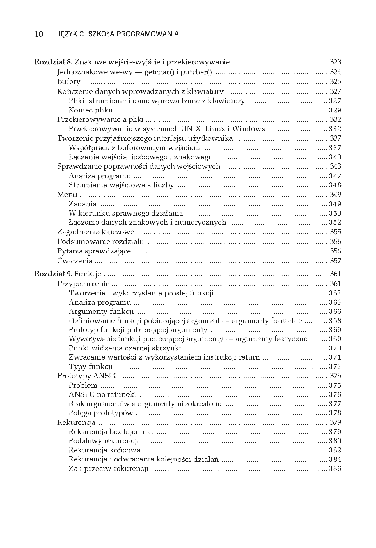 Fragment „Język C. Szkoła programowania. Wydanie VI” — strona 8 z 30