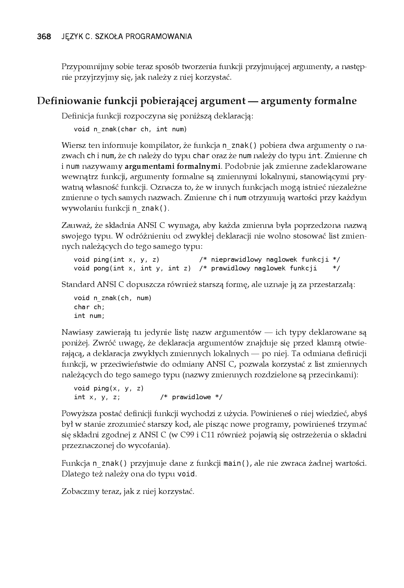 Fragment „Język C. Szkoła programowania. Wydanie VI” — strona 24 z 30