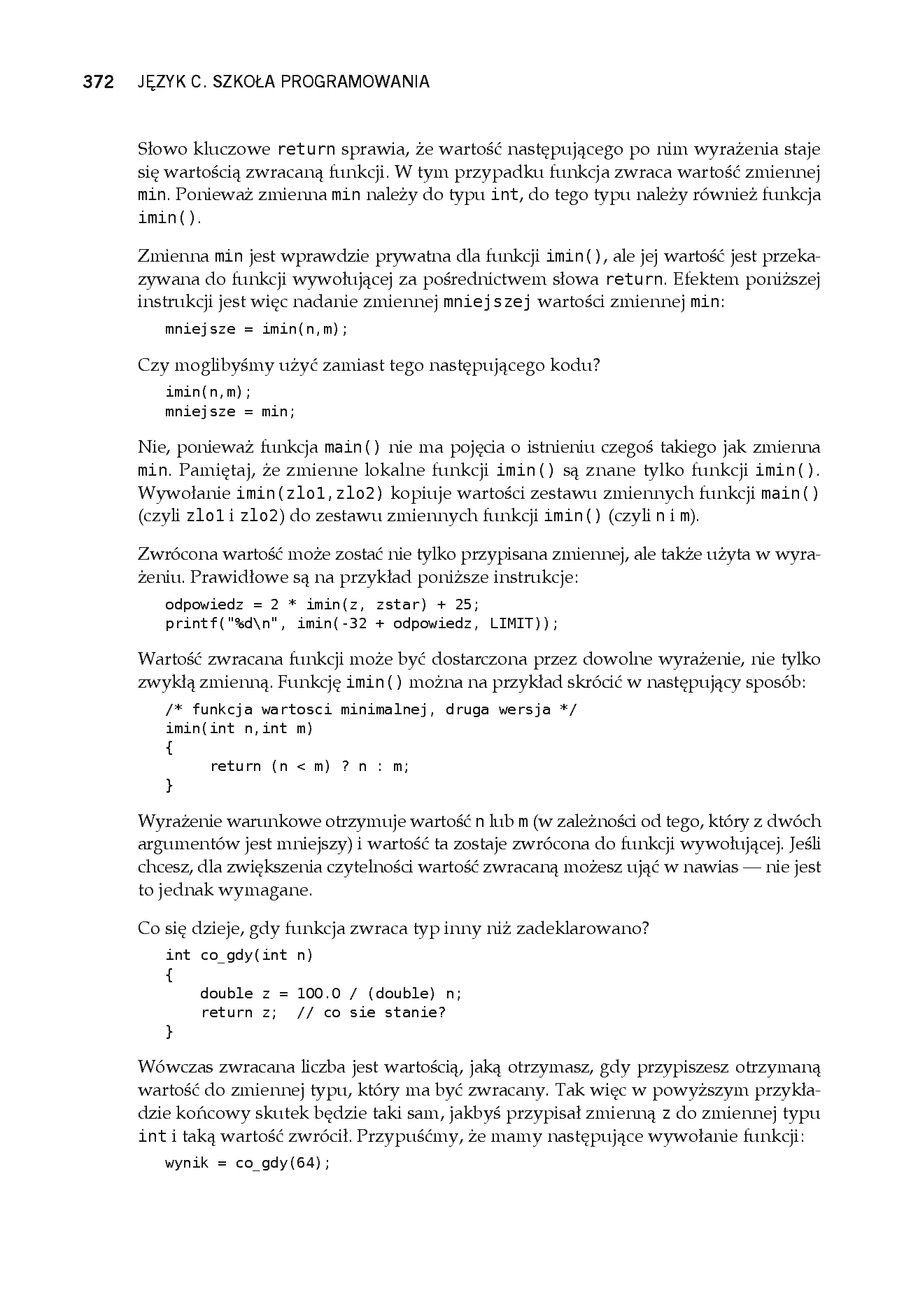 Fragment „Język C. Szkoła programowania. Wydanie VI” — strona 28 z 30