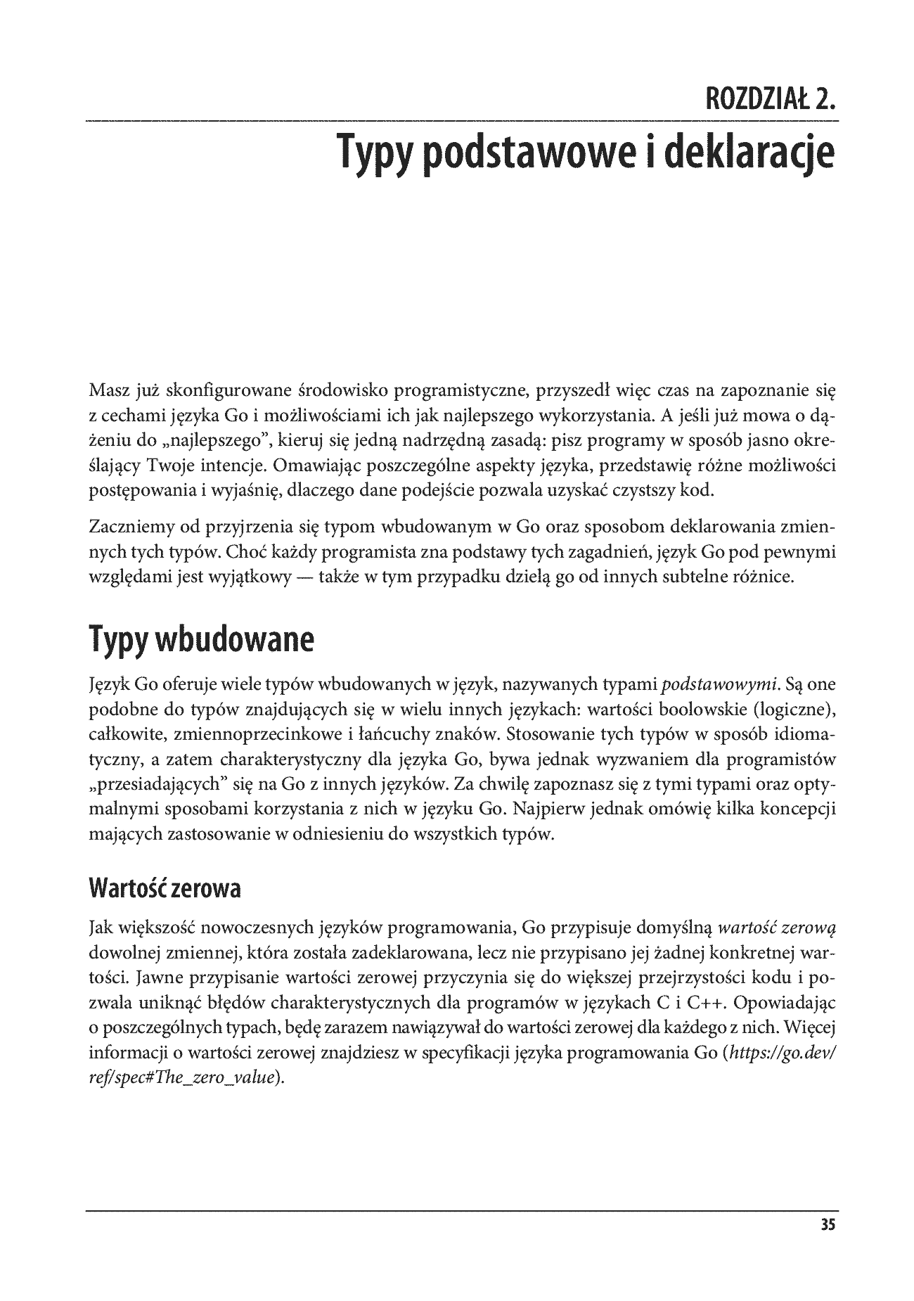 Fragment „Język Go. Tworzenie kodu z wykorzystaniem najlepszych konwencji i praktyk. Wydanie II” — strona 11 z 30