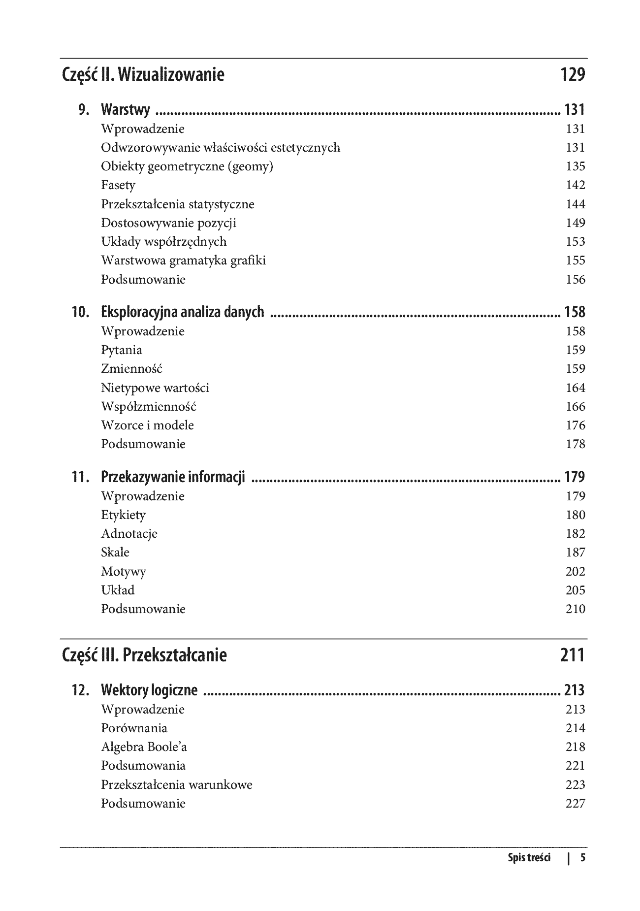 Fragment „Język R w data science. Importowanie, porządkowanie, przekształcanie, wizualizowanie i modelowanie danych. Wydanie II” — strona 5 z 30