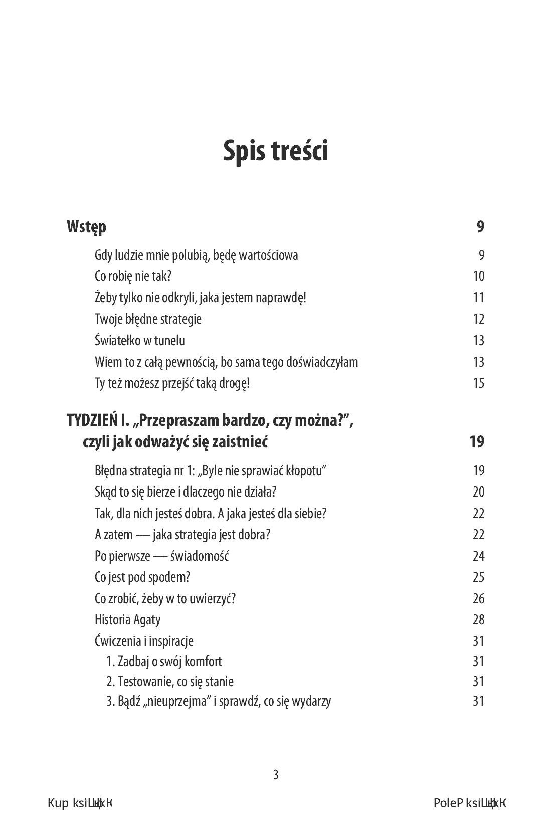 Fragment „Jesteś wartościowa! 10-tygodniowy trening doceniania siebie” — strona 3 z 20