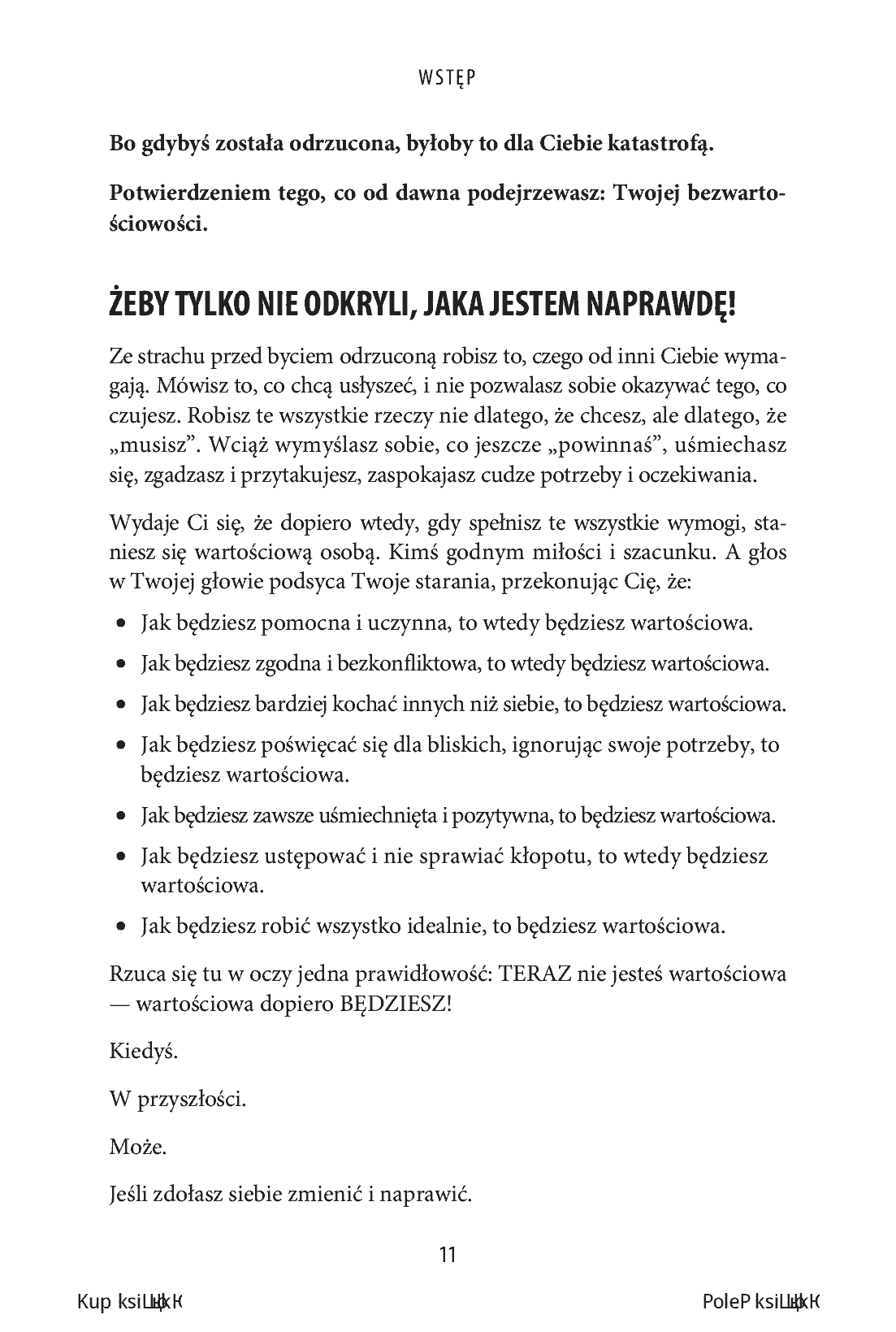 Fragment „Jesteś wartościowa! 10-tygodniowy trening doceniania siebie” — strona 11 z 20