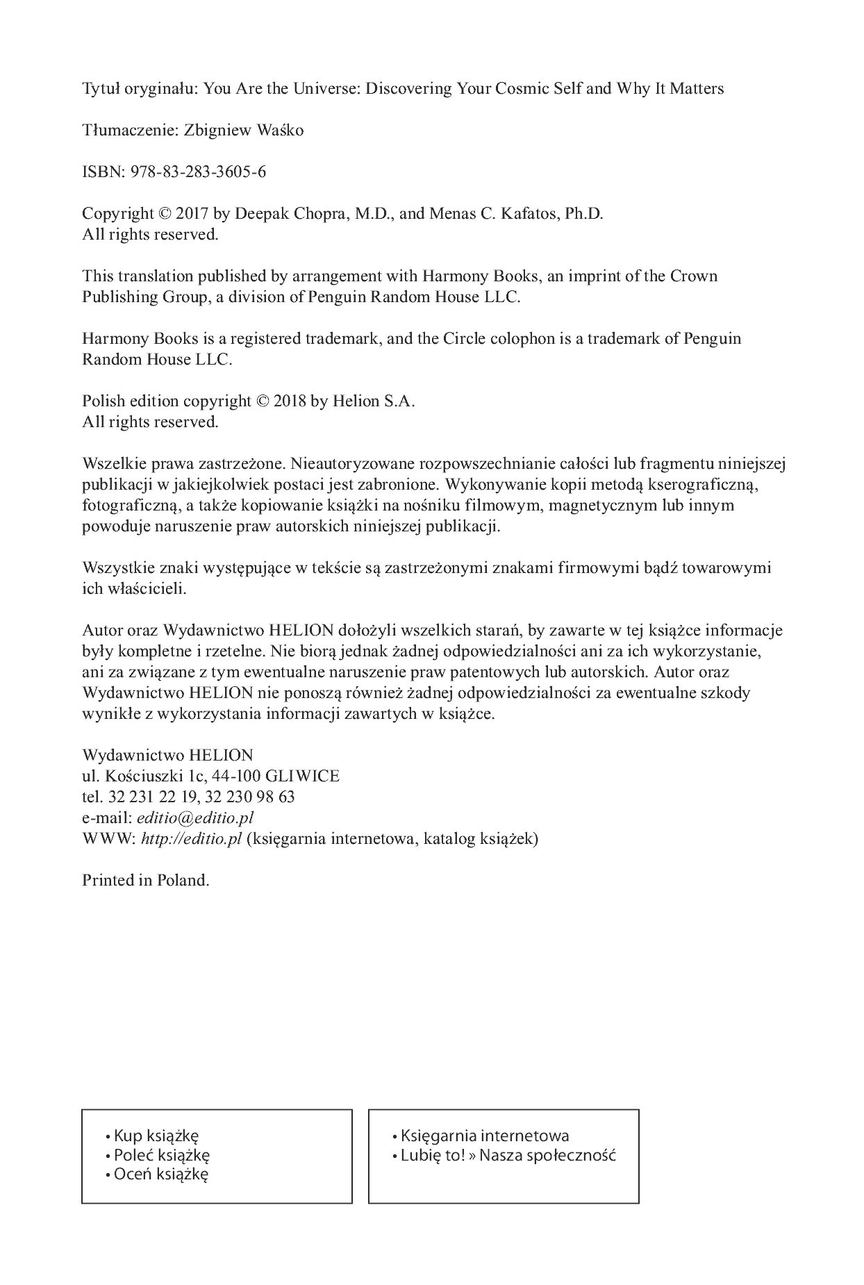 Fragment „Jesteś wszechświatem. Odkryj swoją kosmiczną tożsamość” — strona 2 z 24