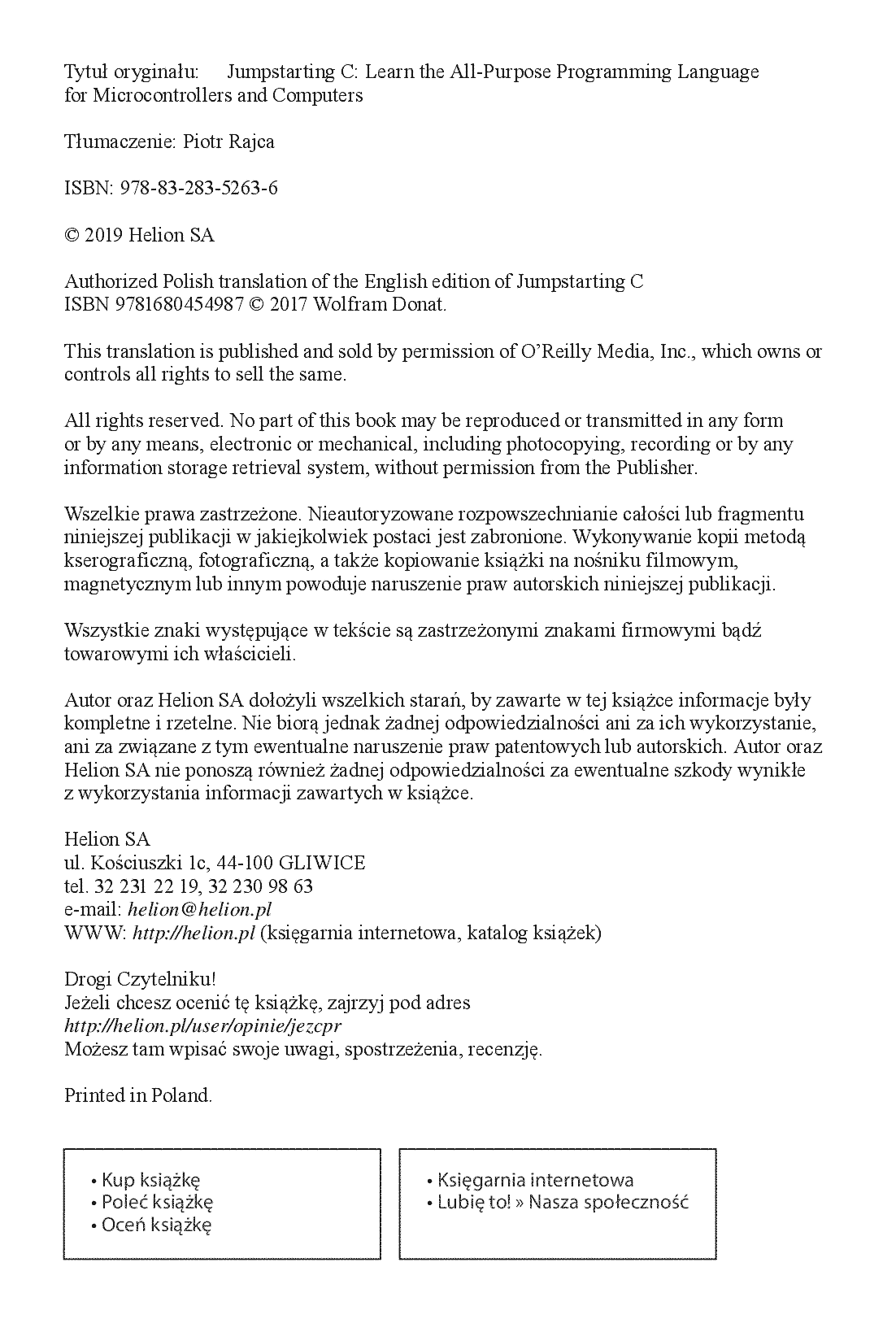 Fragment „Język C. Programowanie mikrokontrolerów i komputerów” — strona 2 z 8