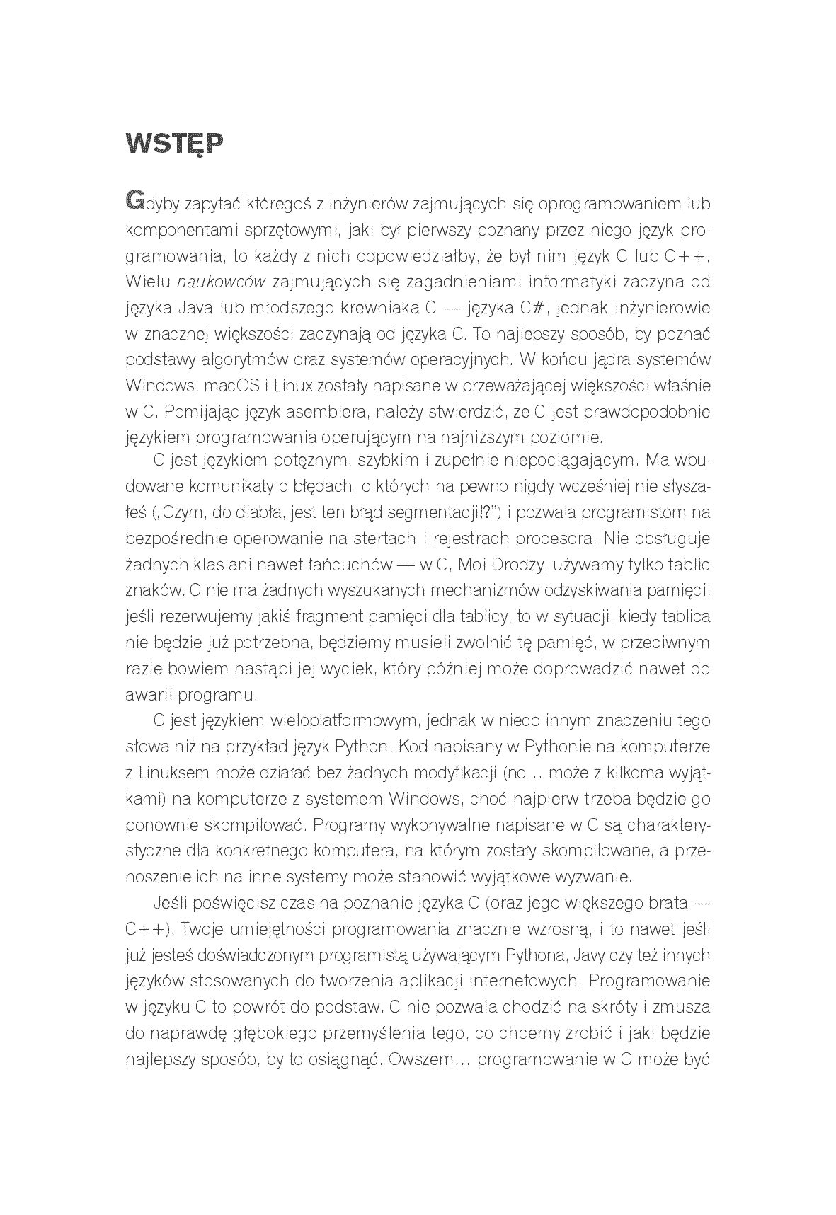 Fragment „Język C. Programowanie mikrokontrolerów i komputerów” — strona 5 z 8