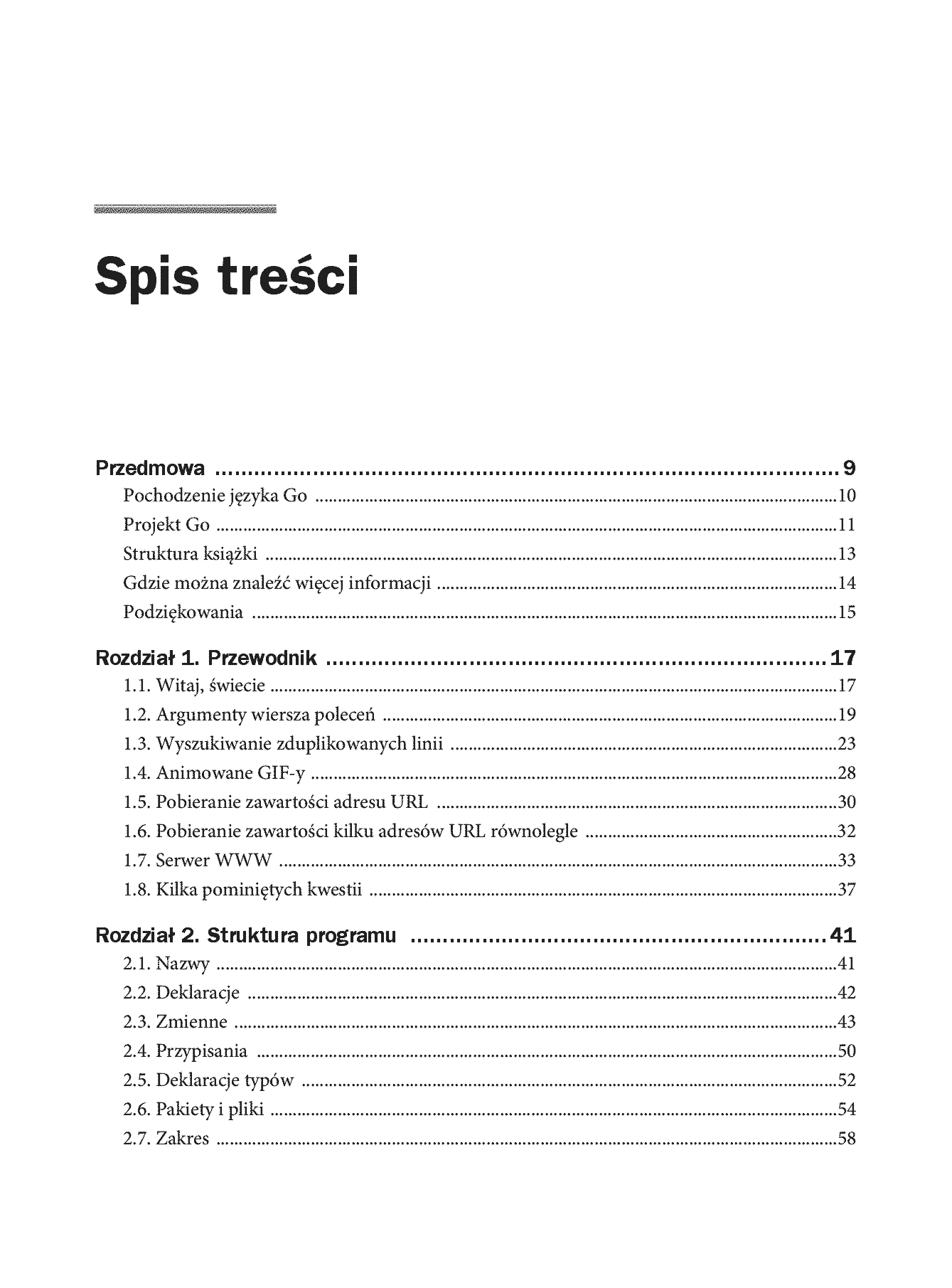Fragment „Język Go. Poznaj i programuj” — strona 3 z 30