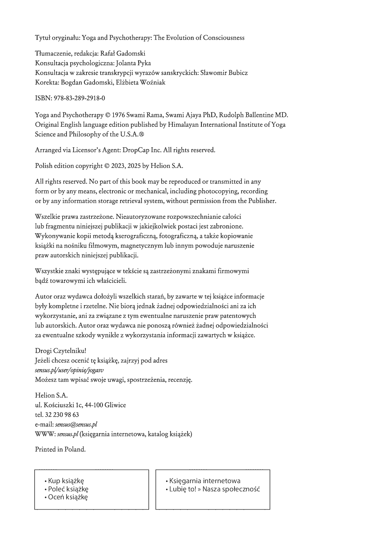 Fragment „Joga a psychoterapia. Zawiłości ludzkiej psyche” — strona 2 z 30