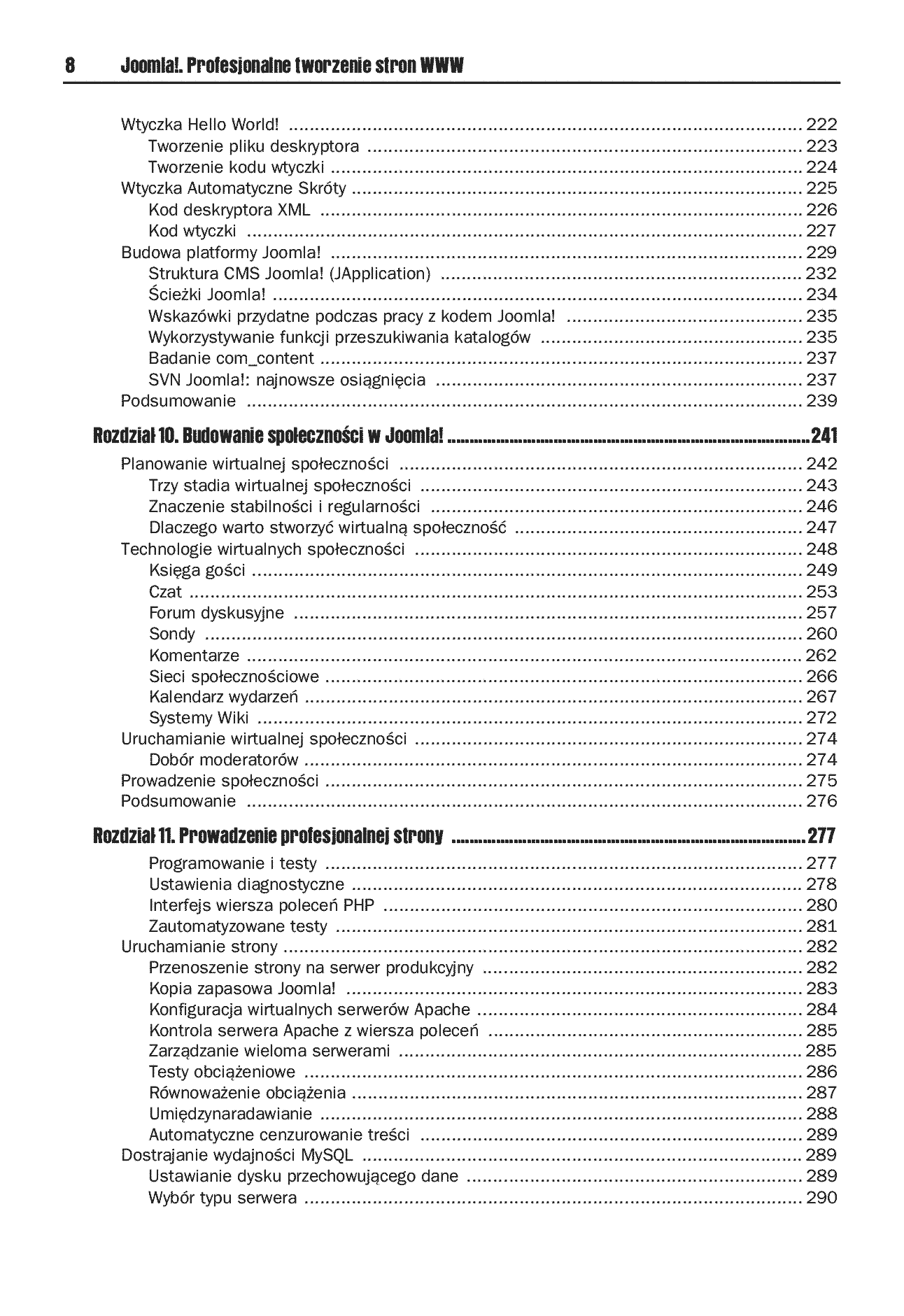 Fragment „Joomla! Profesjonalne tworzenie stron WWW” — strona 5 z 30