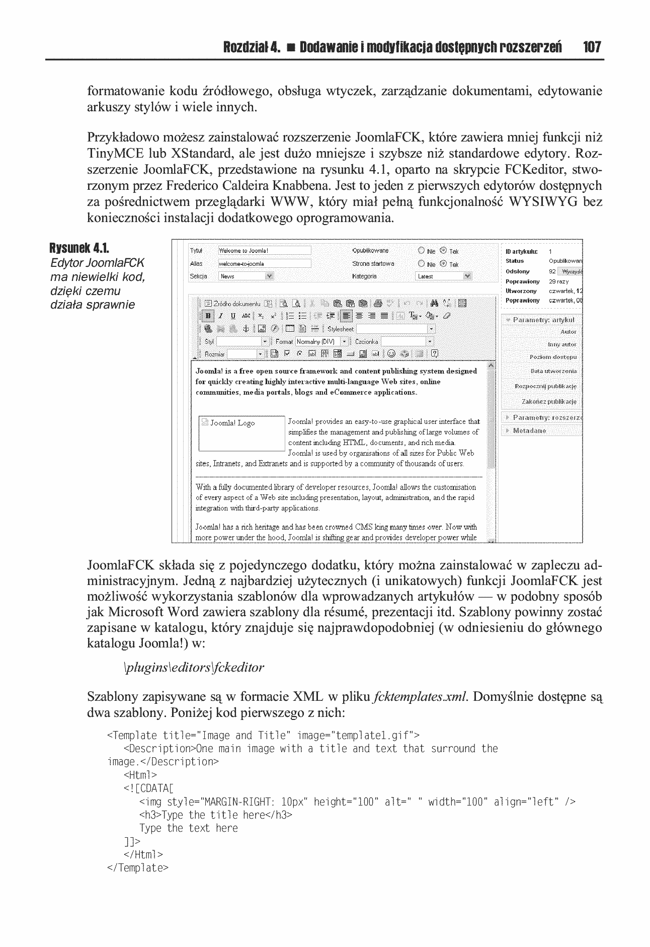 Fragment „Joomla! Profesjonalne tworzenie stron WWW” — strona 13 z 30