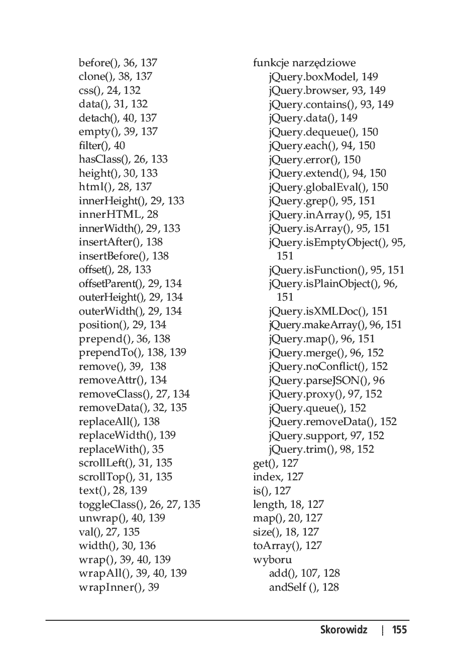 Fragment „jQuery. Leksykon kieszonkowy” — strona 19 z 22