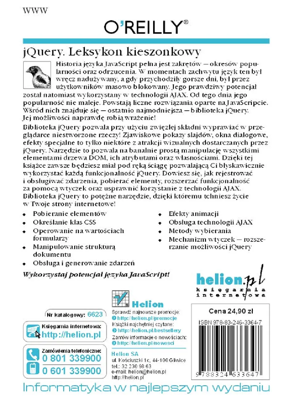 Fragment „jQuery. Leksykon kieszonkowy” — strona 22 z 22