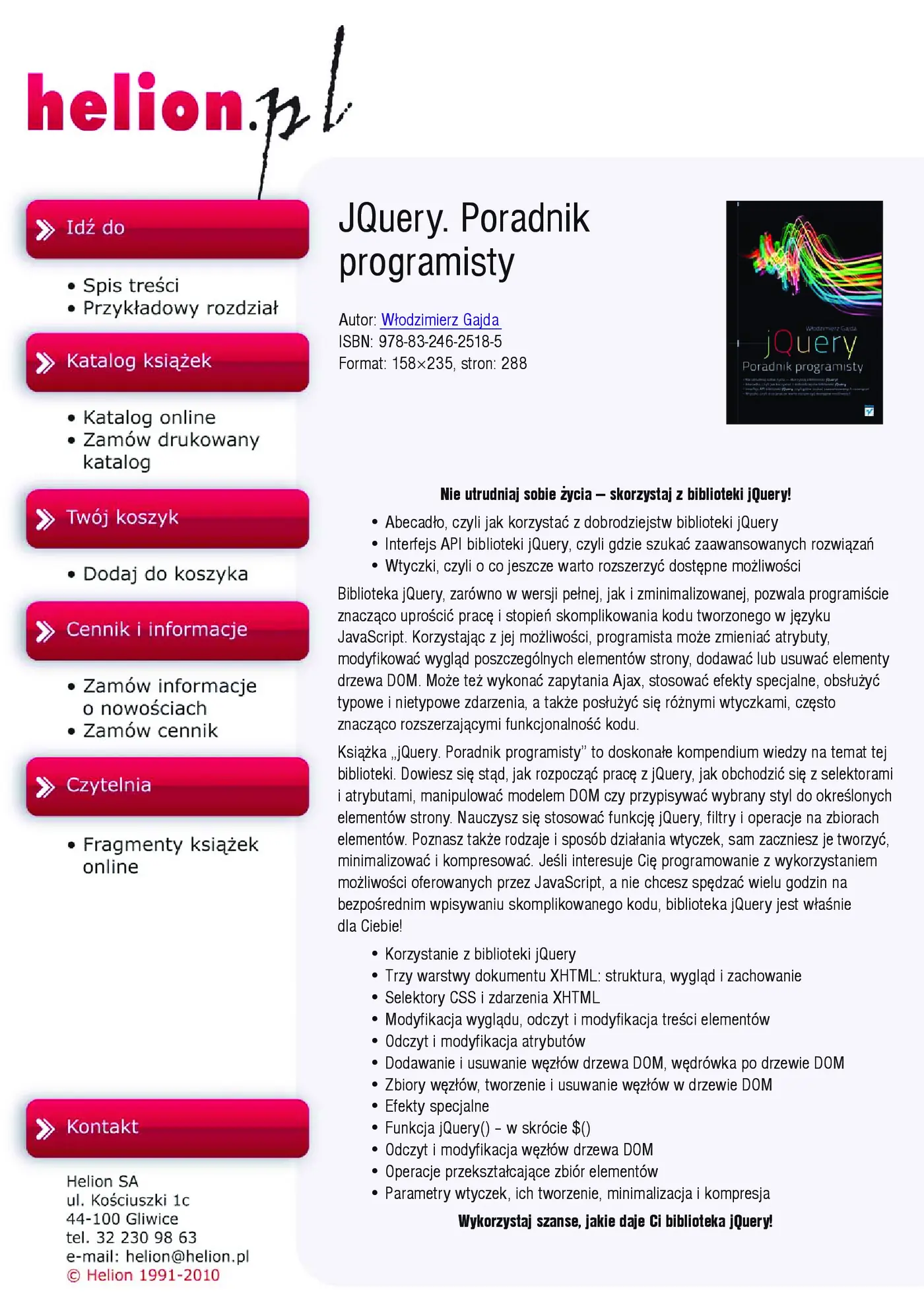 Fragment „jQuery. Poradnik programisty” — strona 2 z 14