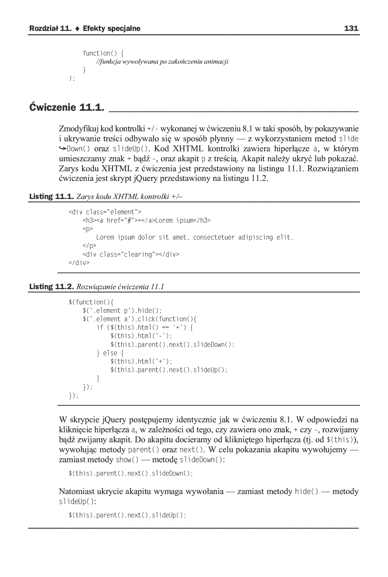 Fragment „jQuery. Poradnik programisty” — strona 7 z 14