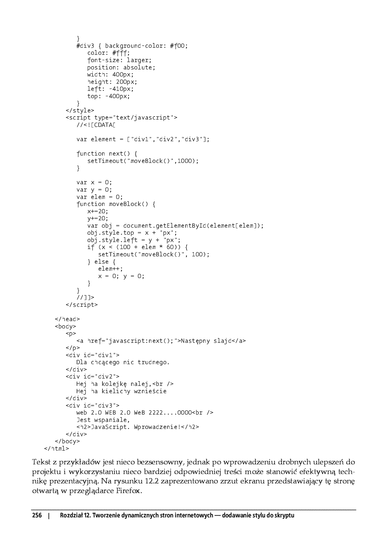 Fragment „JavaScript. Wprowadzenie” — strona 17 z 30