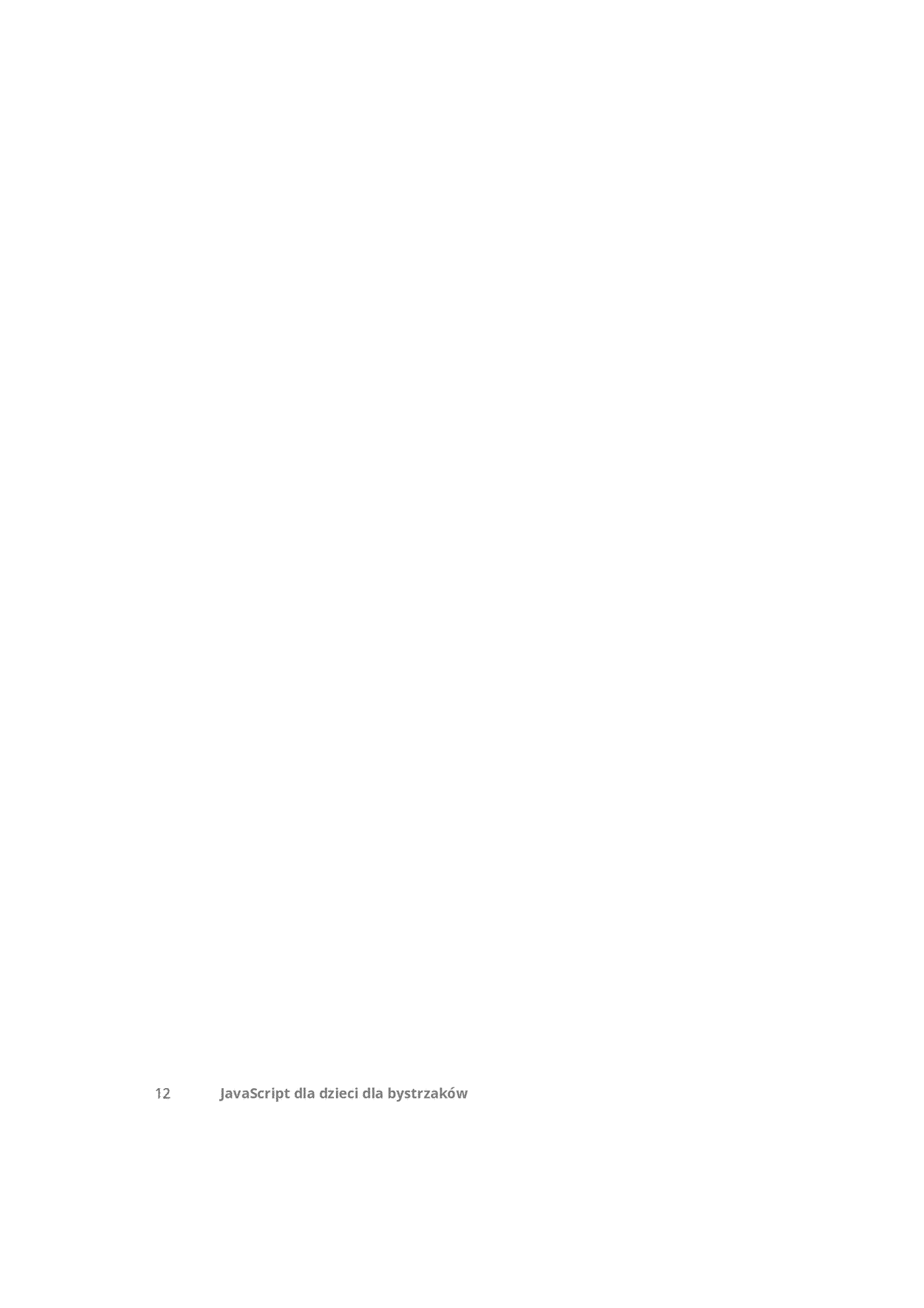 Fragment „JavaScript dla dzieci dla bystrzaków” — strona 10 z 30