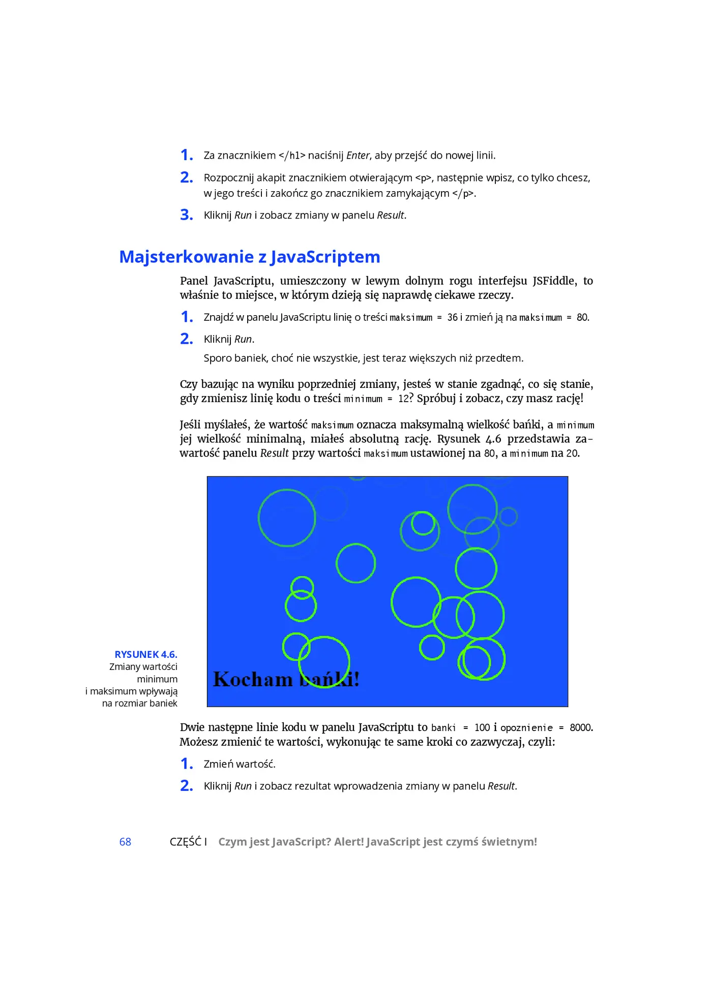 Fragment „JavaScript dla dzieci dla bystrzaków” — strona 20 z 30