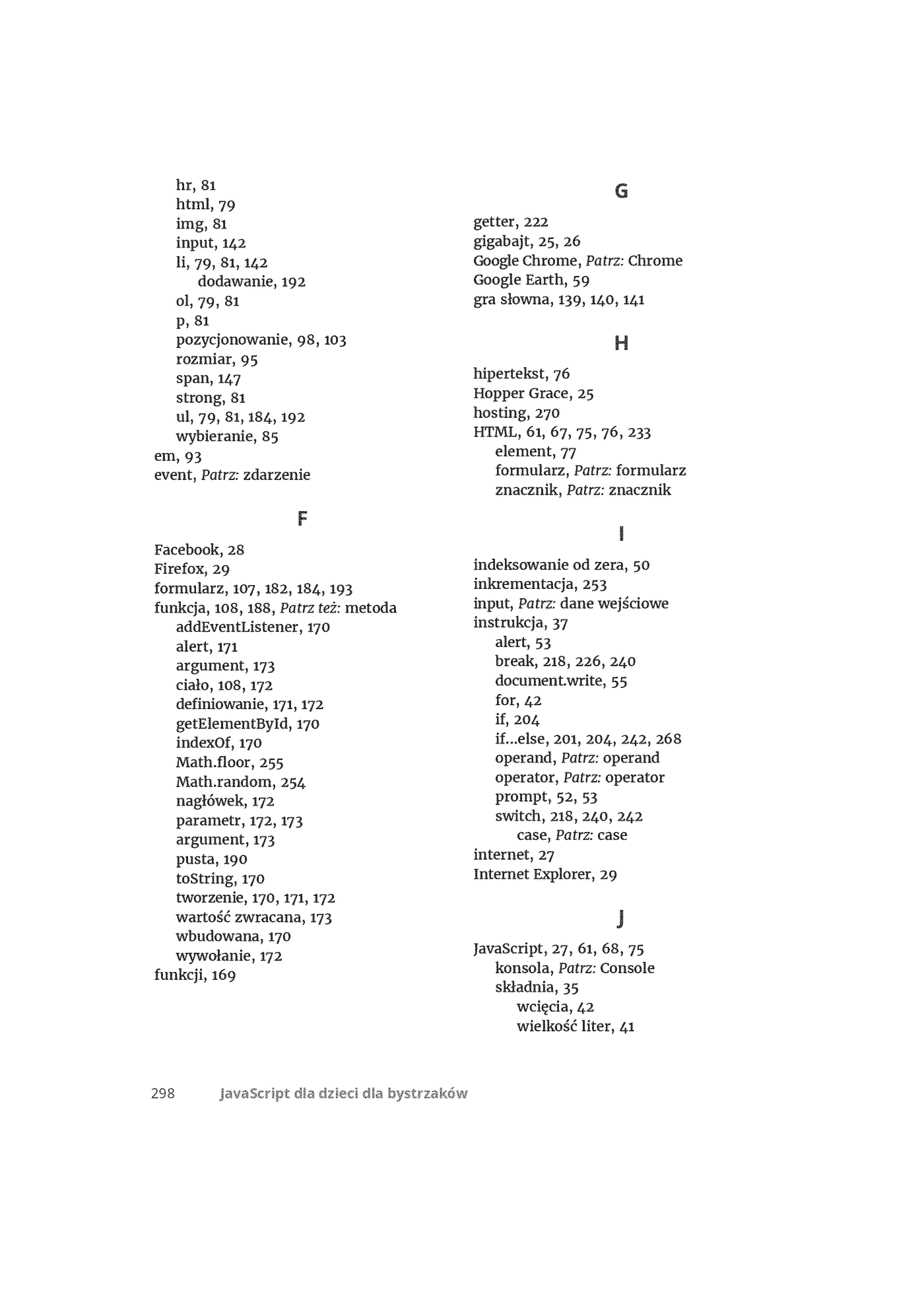 Fragment „JavaScript dla dzieci dla bystrzaków” — strona 26 z 30