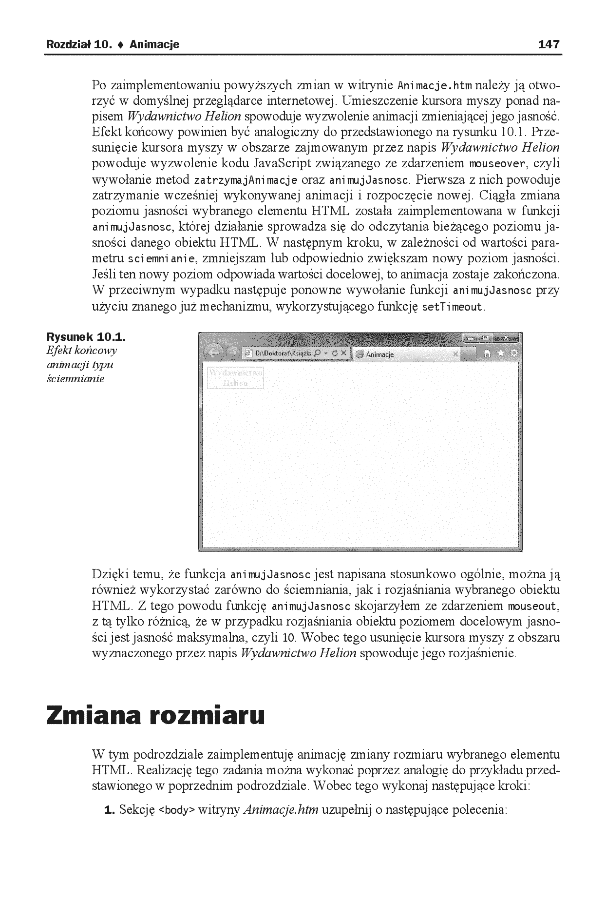Fragment „JavaScript i jQuery. Kompletny przewodnik dla programistów interaktywnych aplikacji internetowych w Visual Studio” — strona 11 z 30