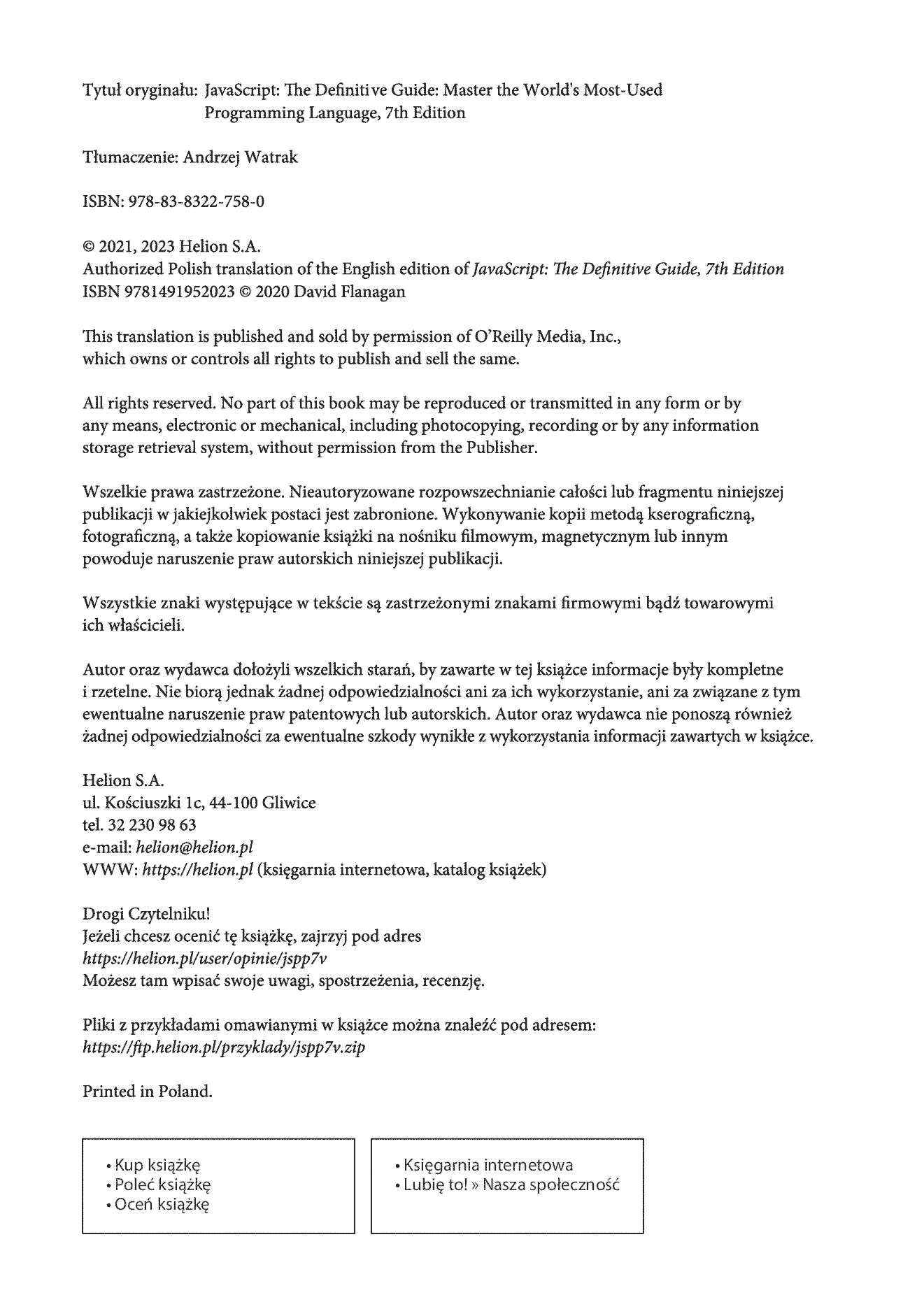 Fragment „JavaScript. Przewodnik. Poznaj język mistrzów programowania. Wydanie VII” — strona 2 z 30