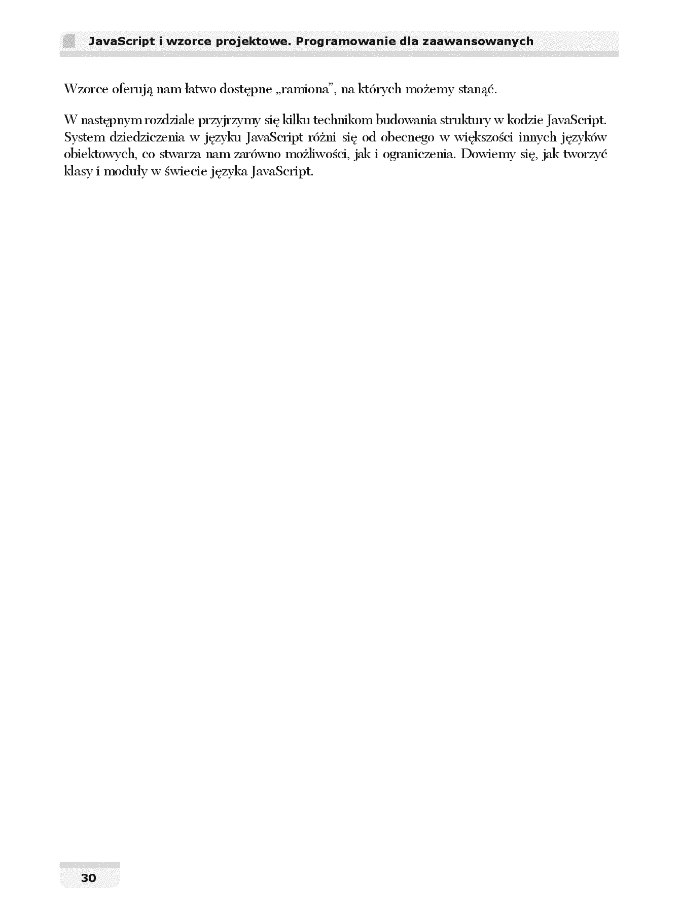 Fragment „JavaScript i wzorce projektowe. Programowanie dla zaawansowanych. Wydanie II” — strona 22 z 28
